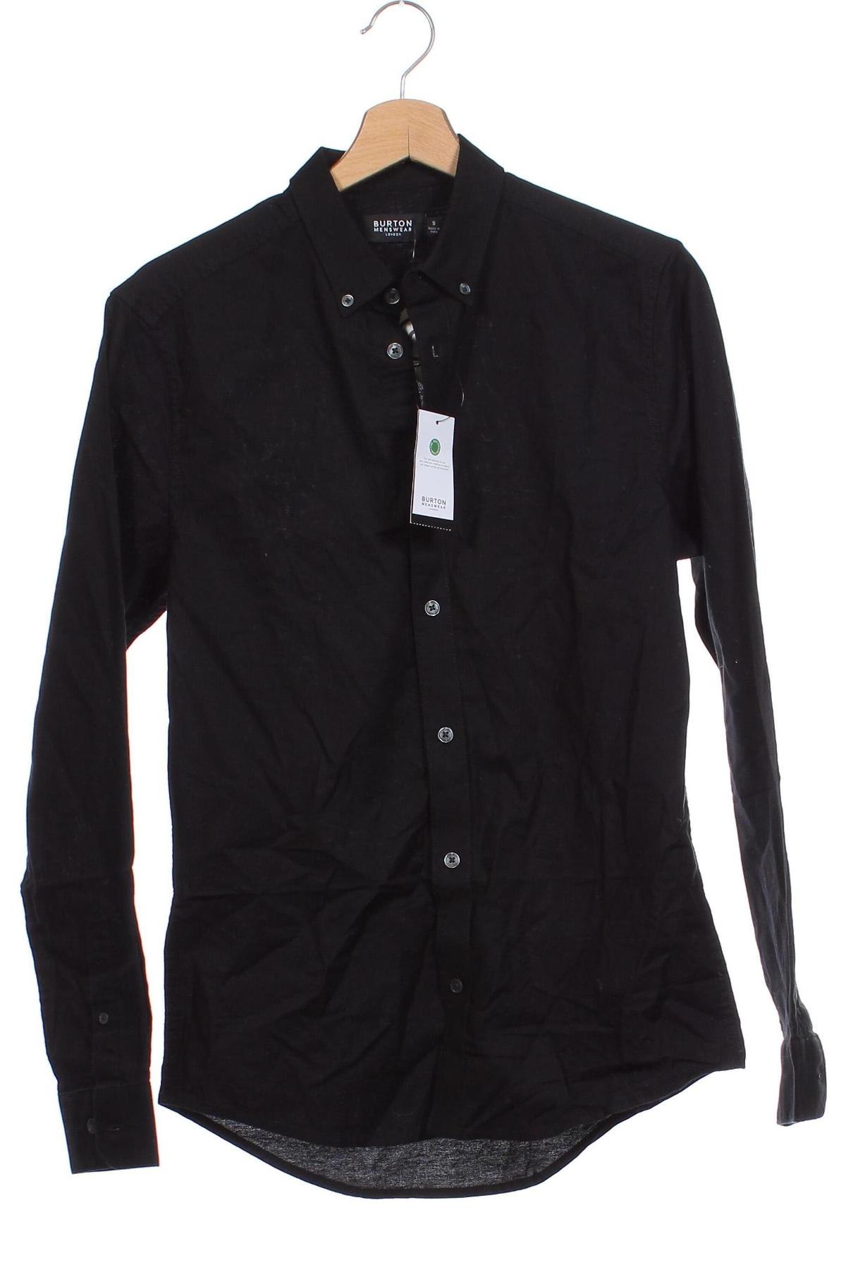 Мъжка риза Burton of London, Размер S, Цвят Черен, Цена 38,50 лв.