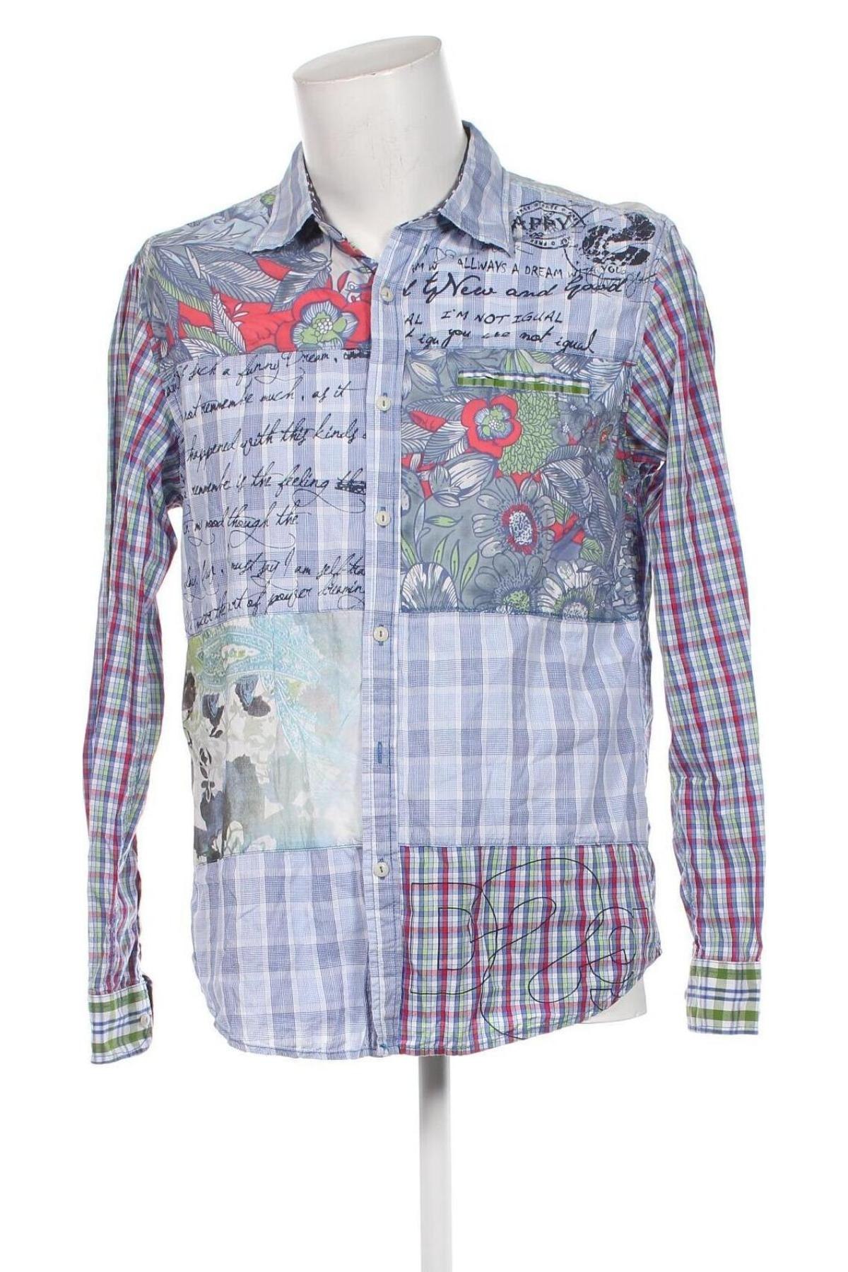 Herrenhemd Desigual, Größe L, Farbe Mehrfarbig, Preis € 38,27