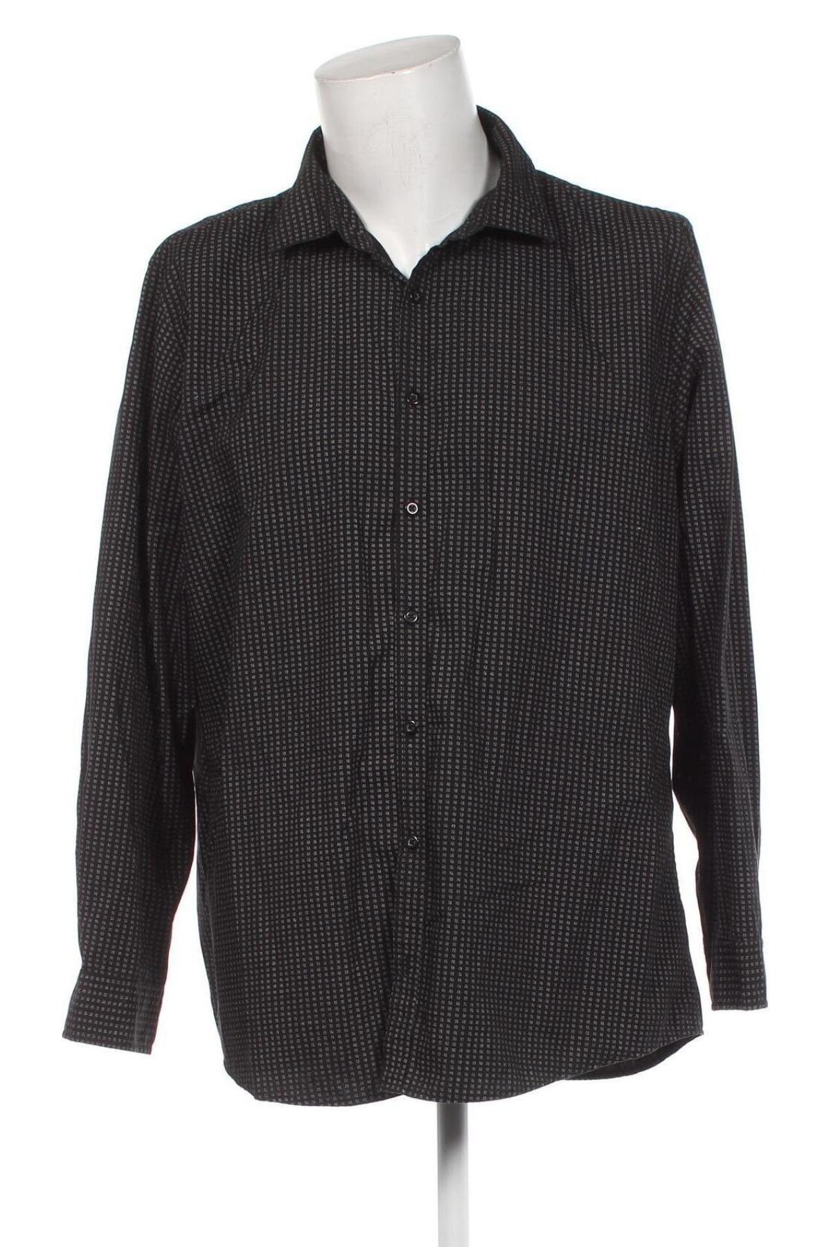 Ανδρικό πουκάμισο Dressmann, Μέγεθος XXL, Χρώμα Μαύρο, Τιμή 11,57 €