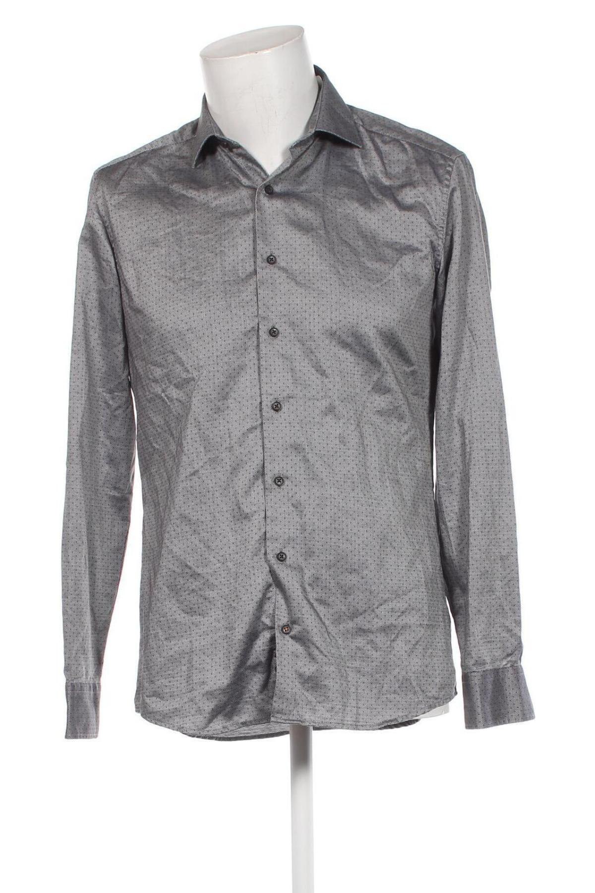 Ανδρικό πουκάμισο Eterna, Μέγεθος M, Χρώμα Γκρί, Τιμή 18,71 €
