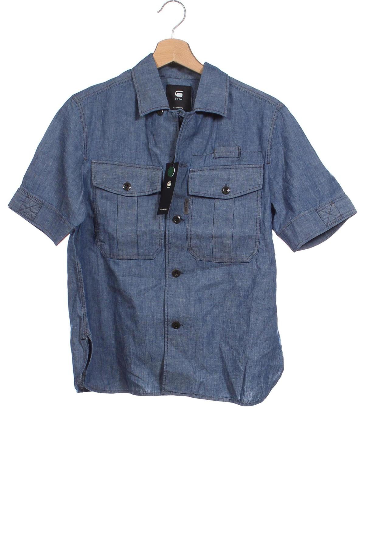 Ανδρικό πουκάμισο G-Star Raw, Μέγεθος S, Χρώμα Μπλέ, Τιμή 41,39 €