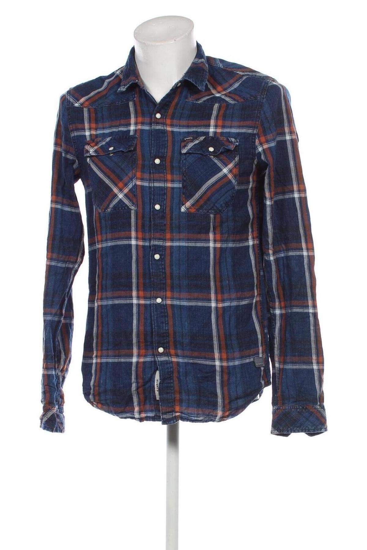Ανδρικό πουκάμισο Garcia, Μέγεθος M, Χρώμα Πολύχρωμο, Τιμή 10,52 €
