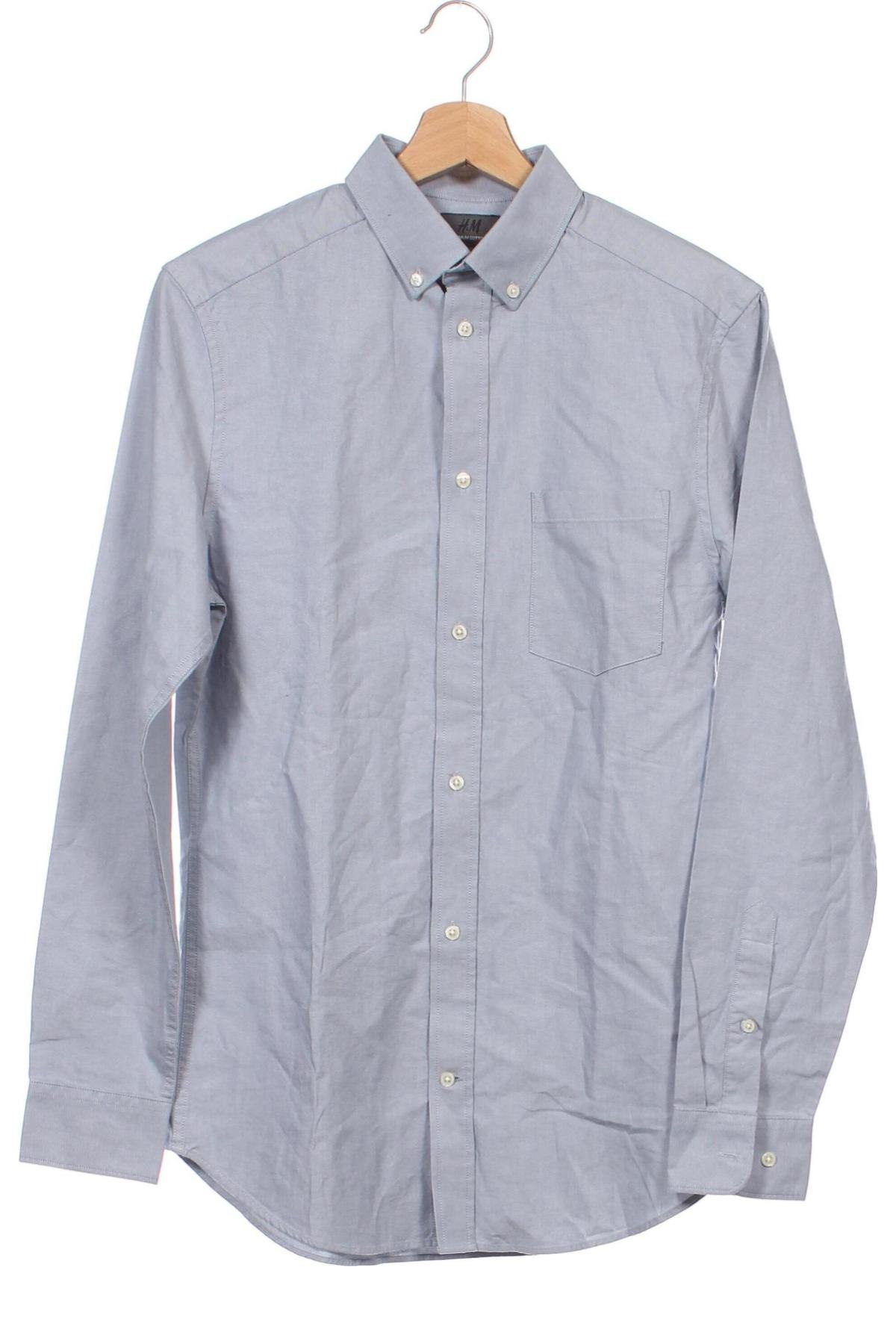 Herrenhemd H&M, Größe XS, Farbe Grau, Preis 10,09 €