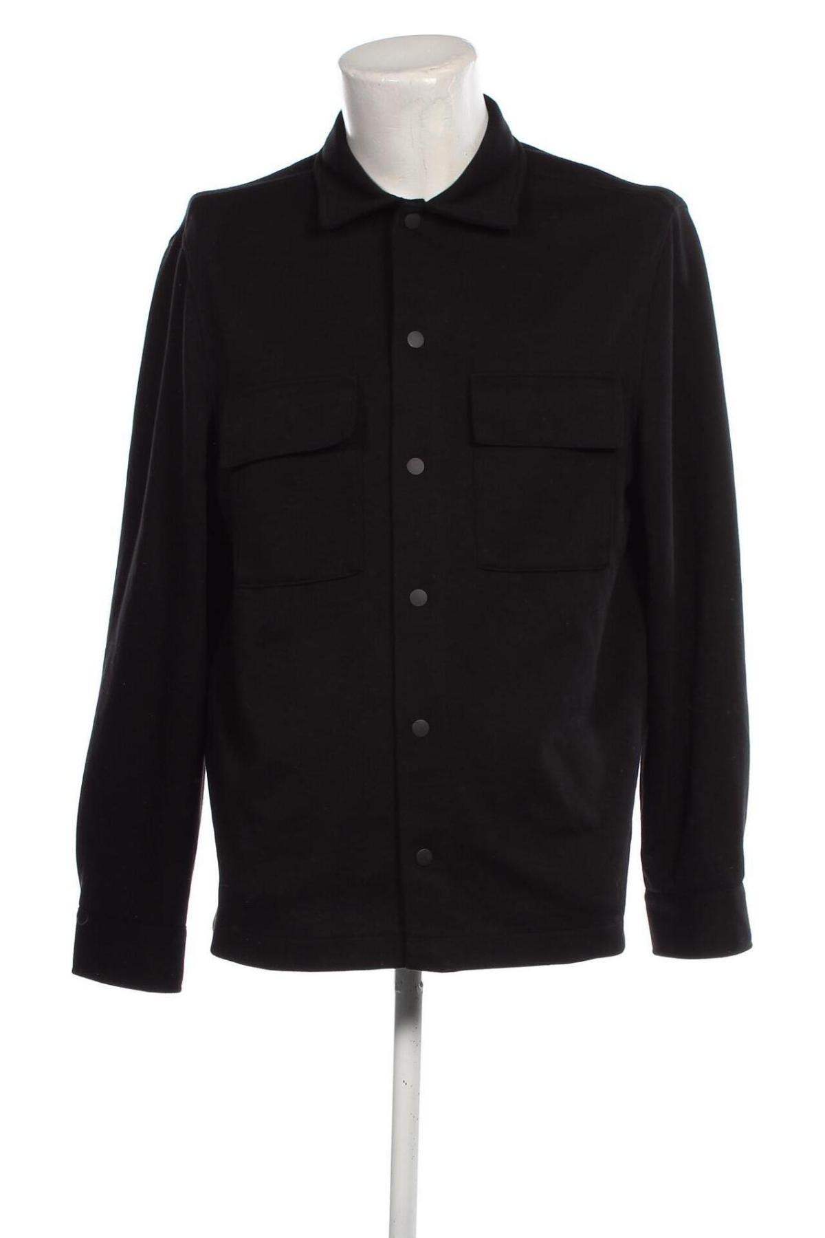 Мъжка риза H&M, Размер XL, Цвят Черен, Цена 15,66 лв.
