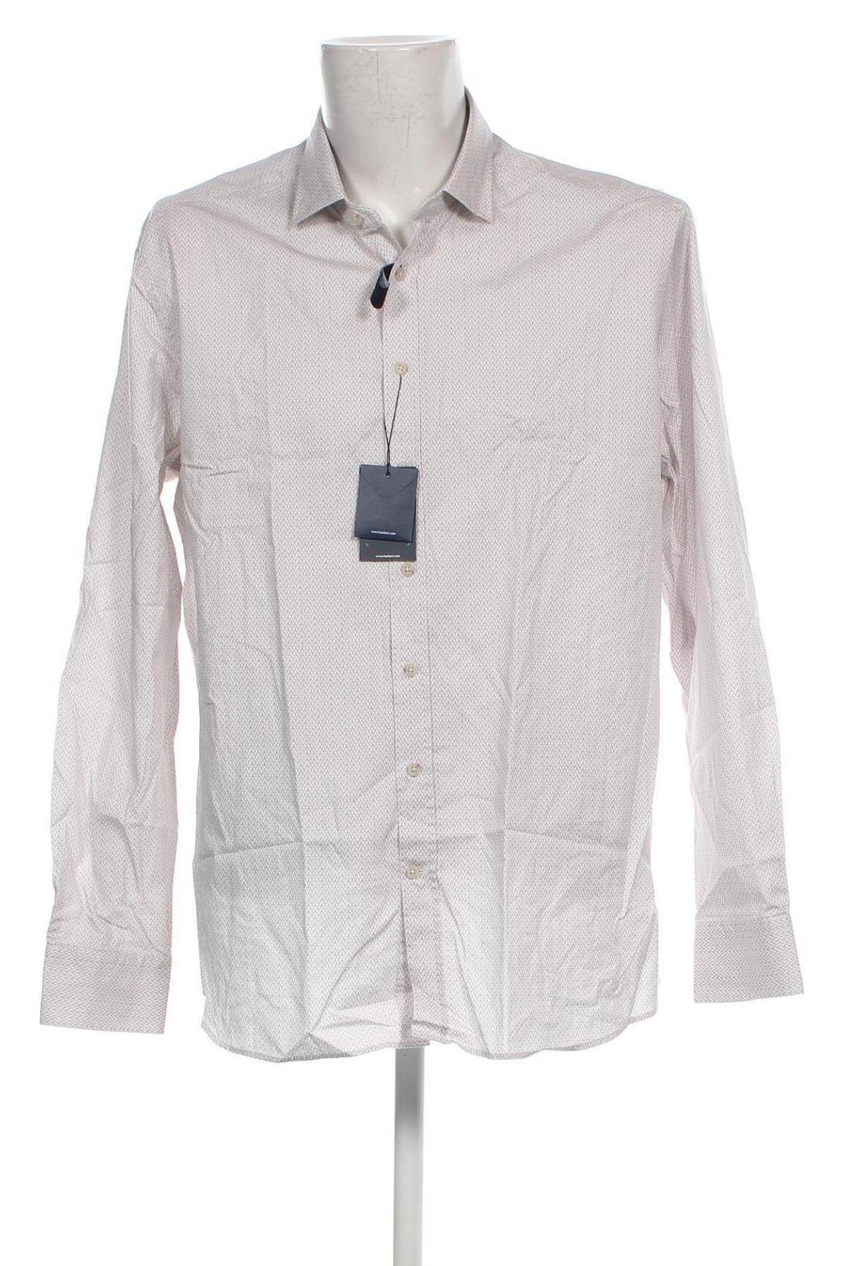 Herrenhemd Hackett, Größe 3XL, Farbe Beige, Preis € 49,99