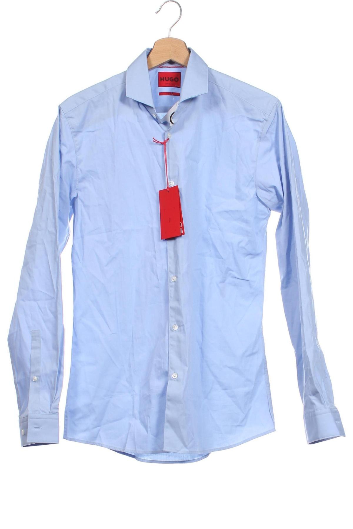 Мъжка риза Hugo Boss, Размер M, Цвят Син, Цена 108,00 лв.