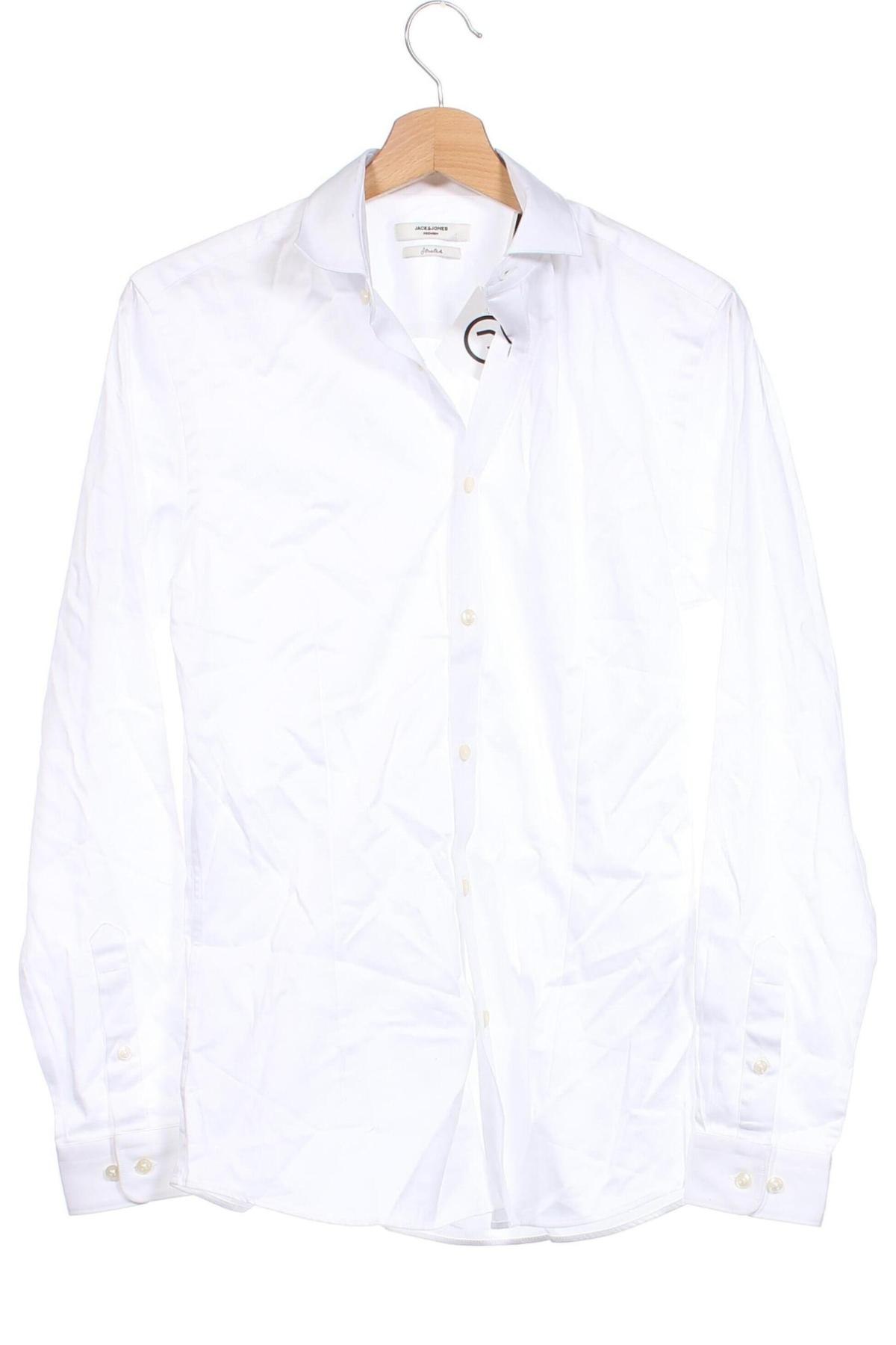 Herrenhemd Jack & Jones, Größe XS, Farbe Weiß, Preis 21,14 €