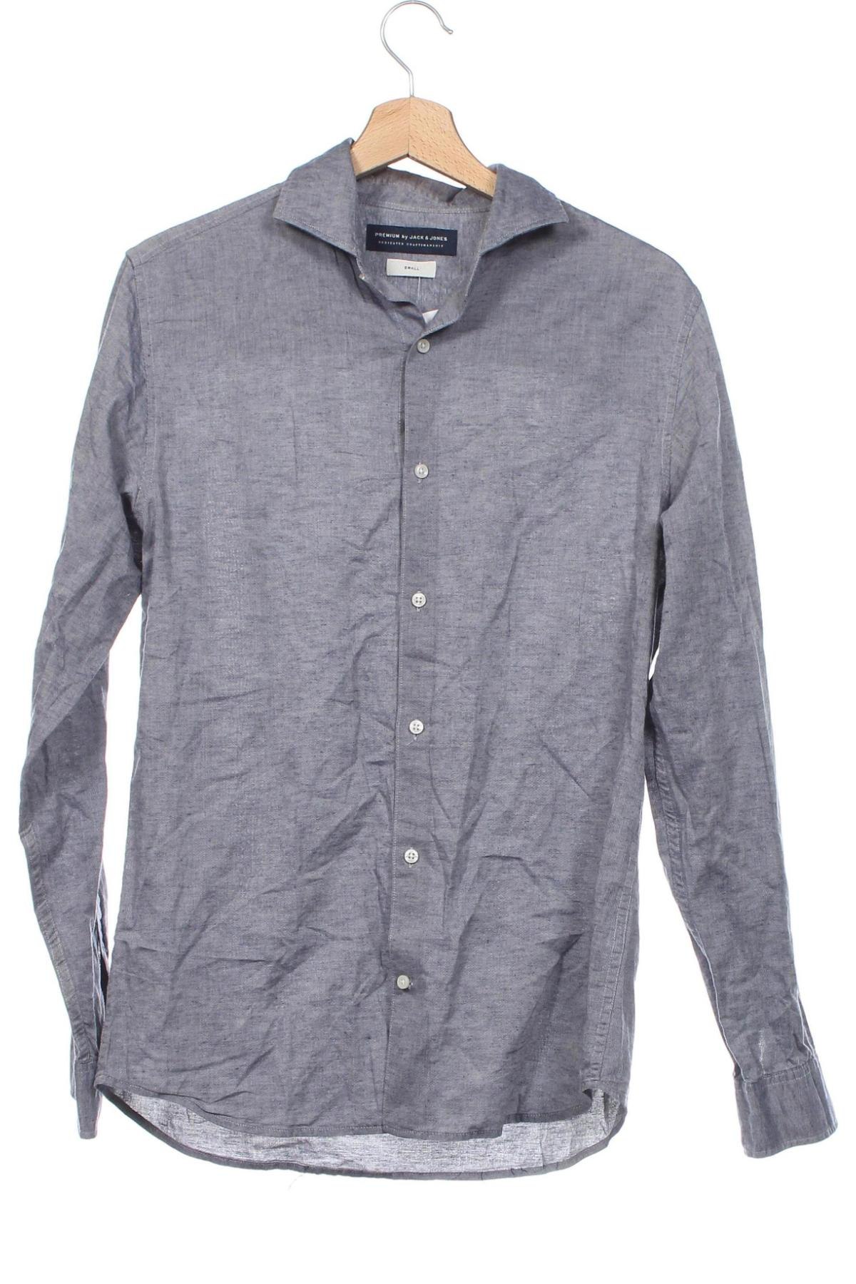 Ανδρικό πουκάμισο Jack & Jones PREMIUM, Μέγεθος S, Χρώμα Γκρί, Τιμή 10,52 €