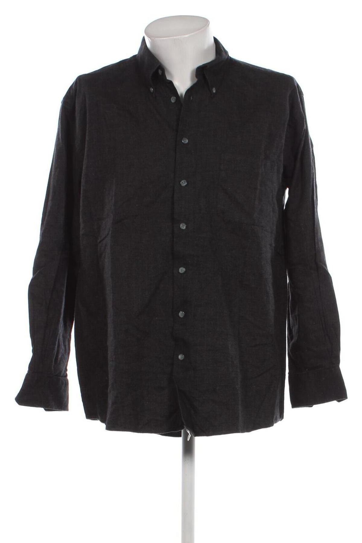 Мъжка риза Jean Chatel, Размер XL, Цвят Сив, Цена 17,40 лв.
