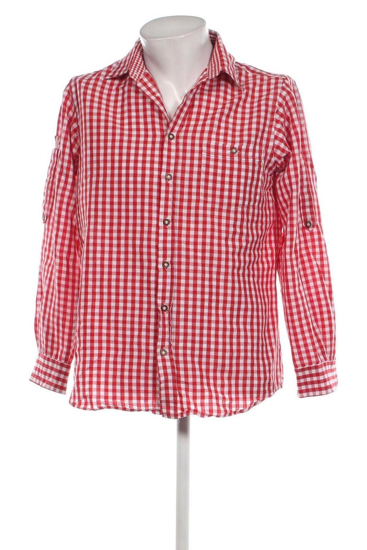 Мъжка риза Maddox, Размер M, Цвят Червен, Цена 17,00 лв.