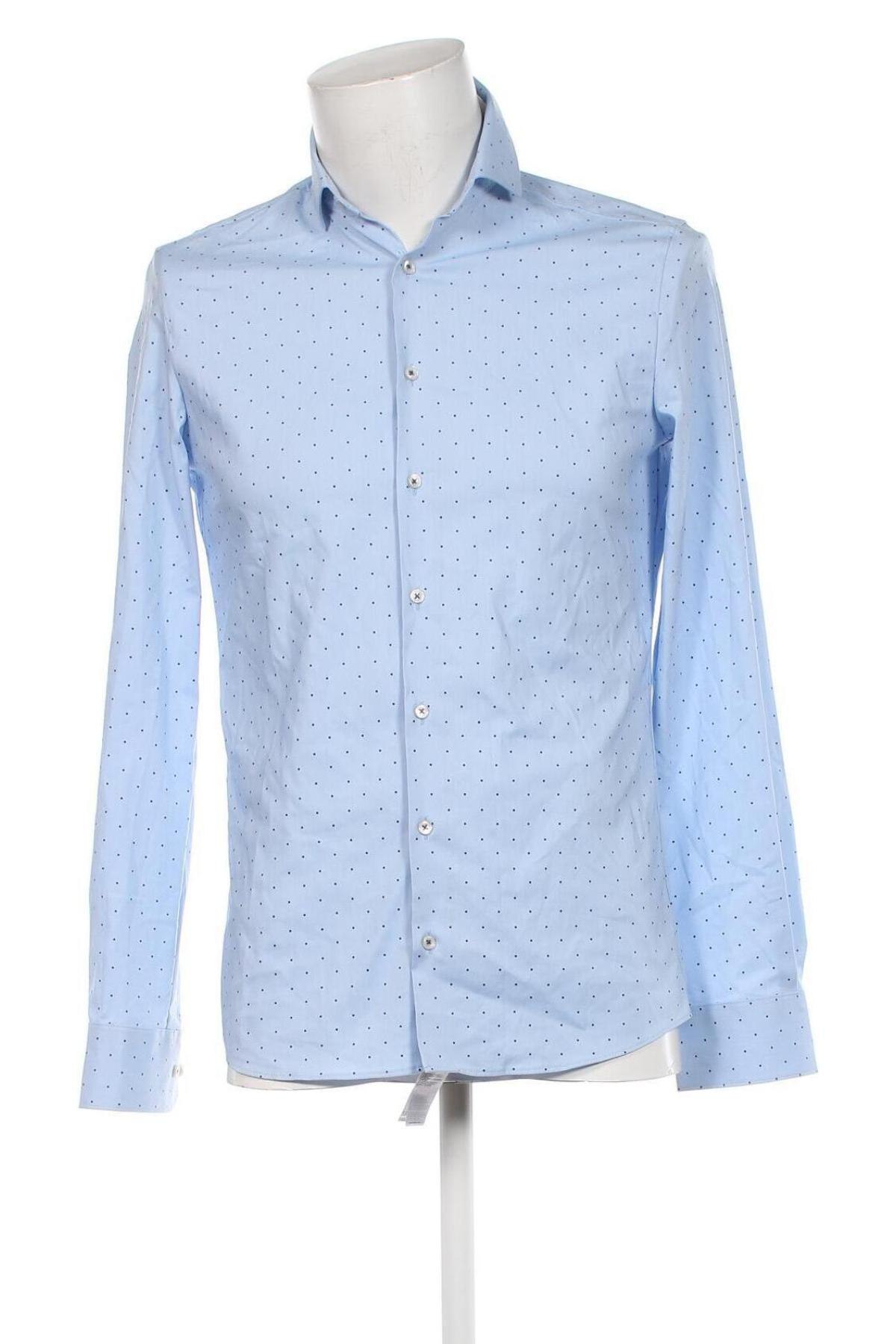 Ανδρικό πουκάμισο Manguun, Μέγεθος S, Χρώμα Μπλέ, Τιμή 8,97 €