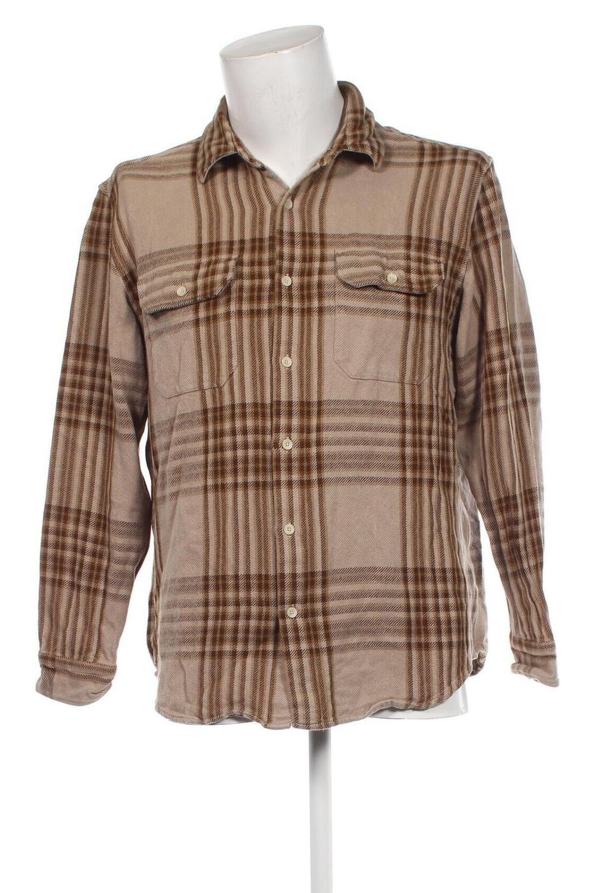 Мъжка риза Pull&Bear, Размер L, Цвят Кафяв, Цена 15,95 лв.