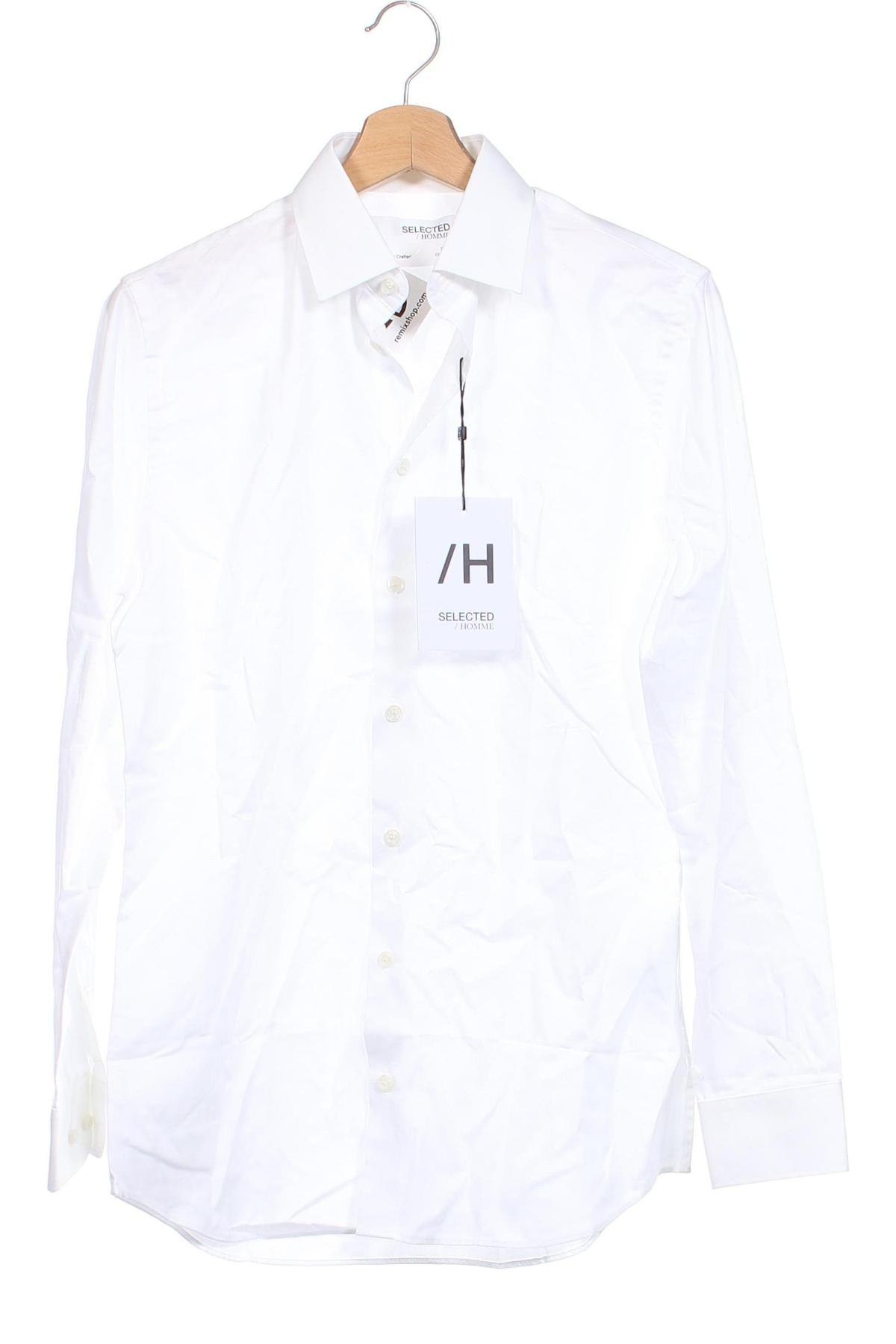 Herrenhemd Selected Homme, Größe XS, Farbe Weiß, Preis 28,76 €