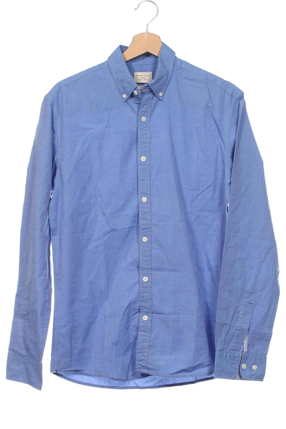Herrenhemd Selected Homme, Größe S, Farbe Blau, Preis € 15,69