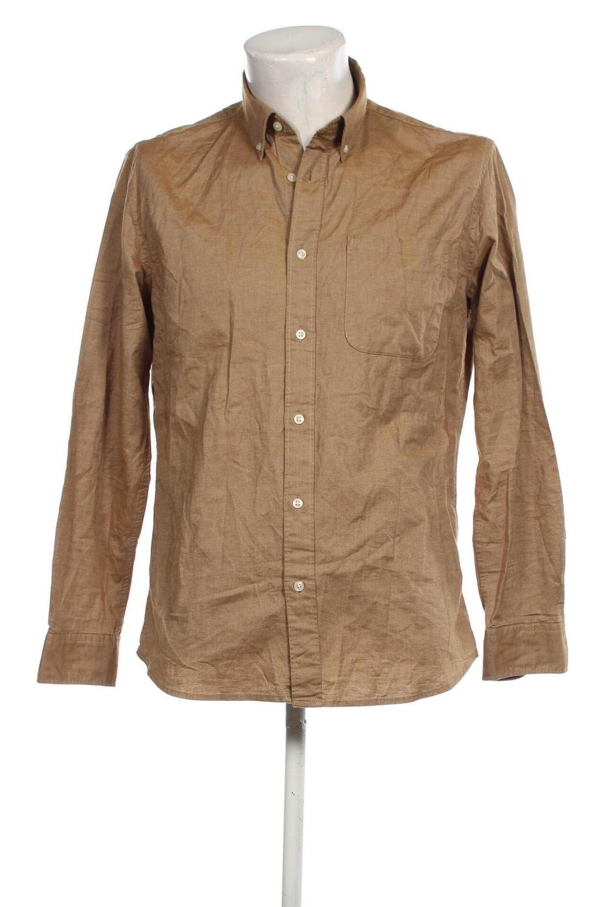 Ανδρικό πουκάμισο Selected Homme, Μέγεθος M, Χρώμα Καφέ, Τιμή 13,95 €