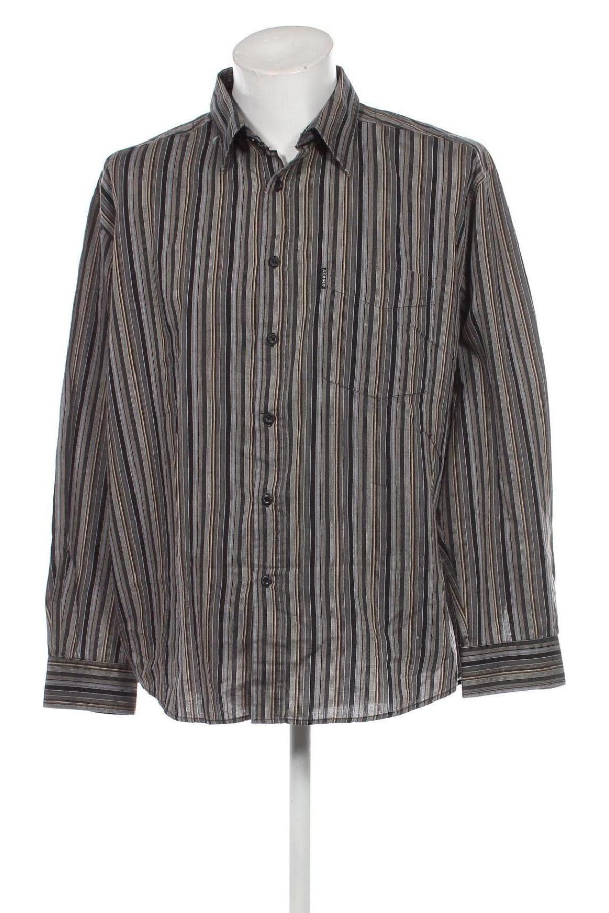 Ανδρικό πουκάμισο Sergio Maldini, Μέγεθος XL, Χρώμα Πολύχρωμο, Τιμή 10,76 €