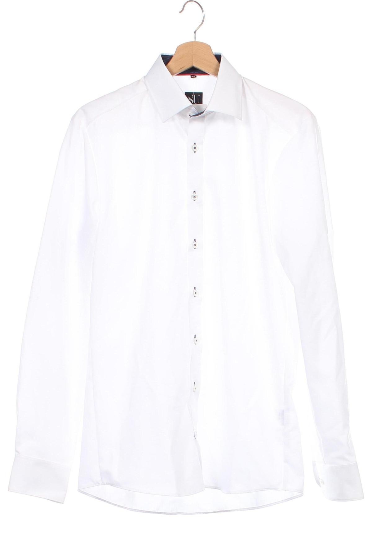 Ανδρικό πουκάμισο Straight Up, Μέγεθος M, Χρώμα Λευκό, Τιμή 17,94 €