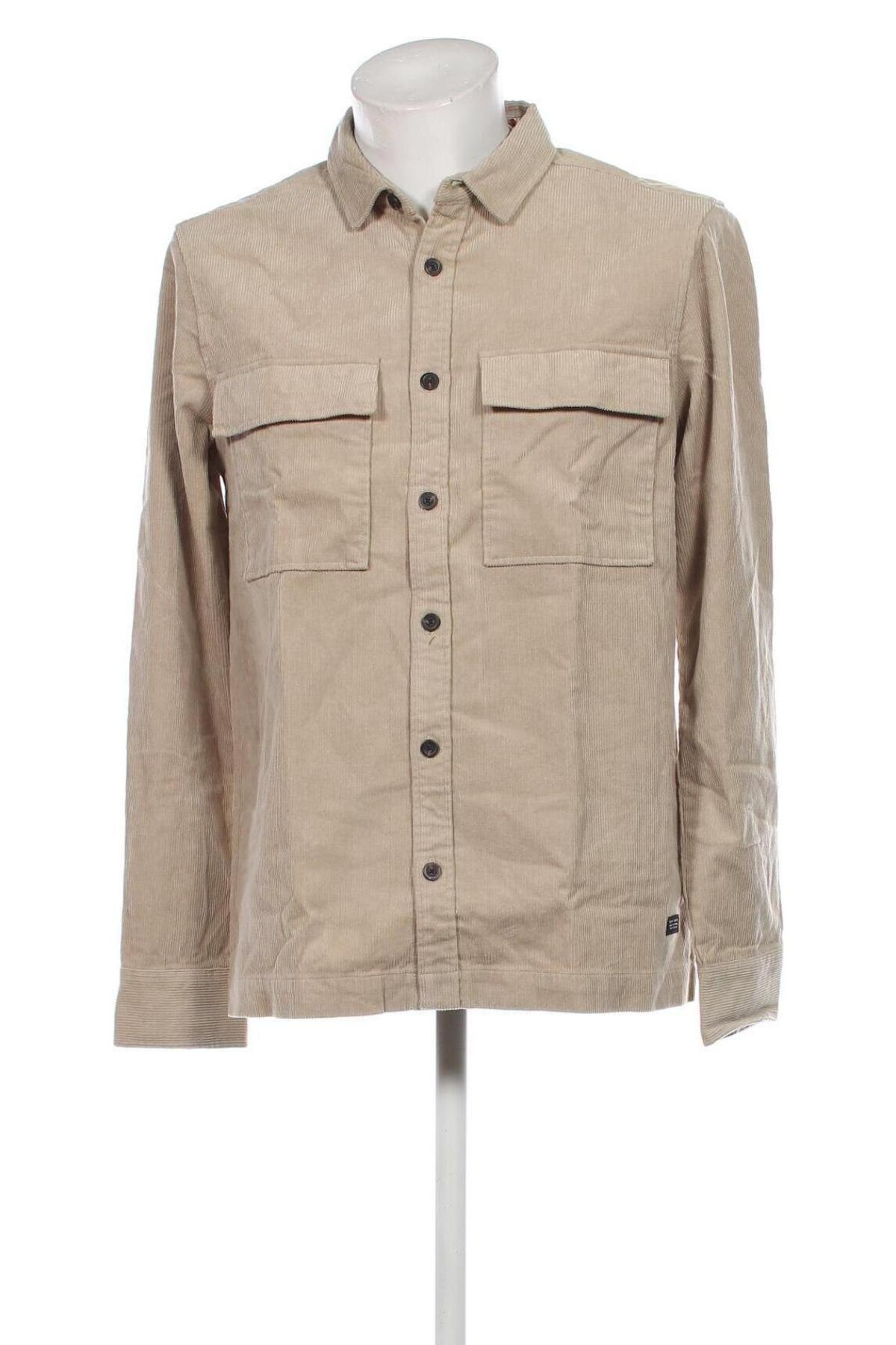 Herrenhemd Teddy Smith, Größe M, Farbe Beige, Preis € 39,69