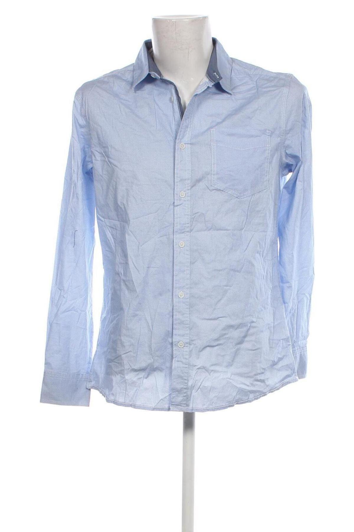 Ανδρικό πουκάμισο Tom Tompson, Μέγεθος L, Χρώμα Μπλέ, Τιμή 7,18 €
