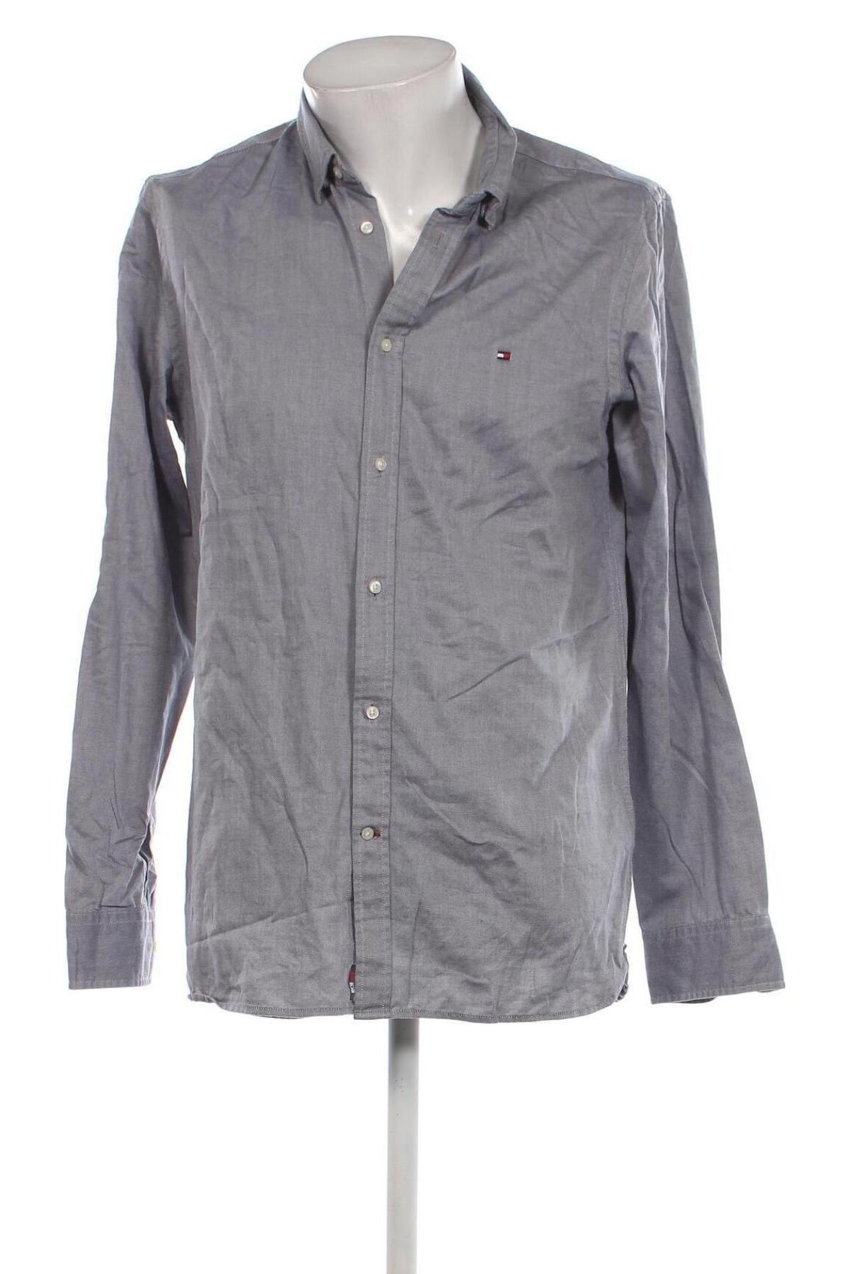 Herrenhemd Tommy Hilfiger, Größe L, Farbe Grau, Preis € 28,70