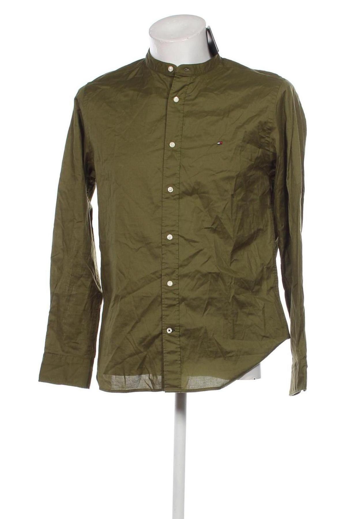 Cămașă de bărbați Tommy Hilfiger, Mărime M, Culoare Verde, Preț 565,79 Lei