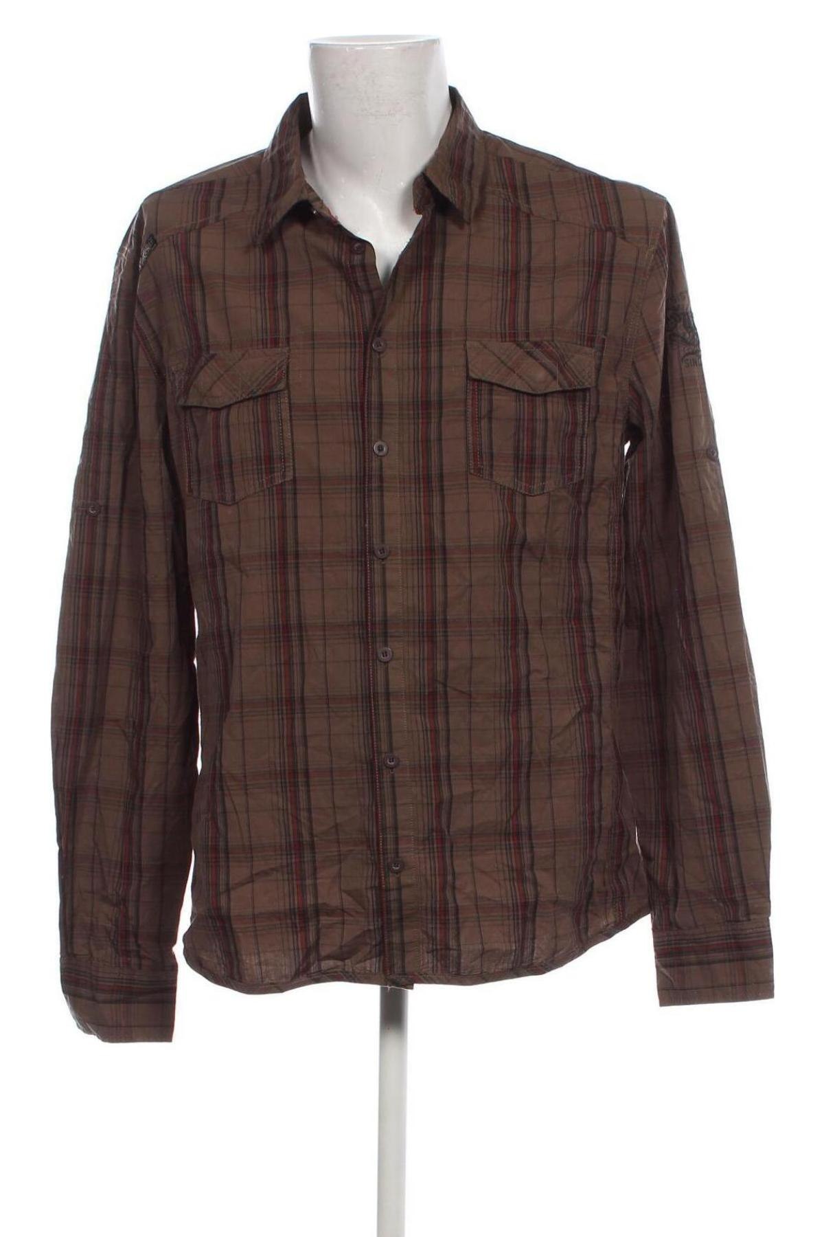 Ανδρικό πουκάμισο Urban Surface, Μέγεθος XXL, Χρώμα Καφέ, Τιμή 10,76 €