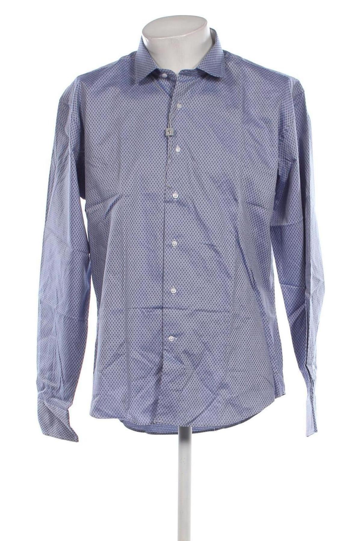 Ανδρικό πουκάμισο Vannucci, Μέγεθος XL, Χρώμα Μπλέ, Τιμή 21,89 €