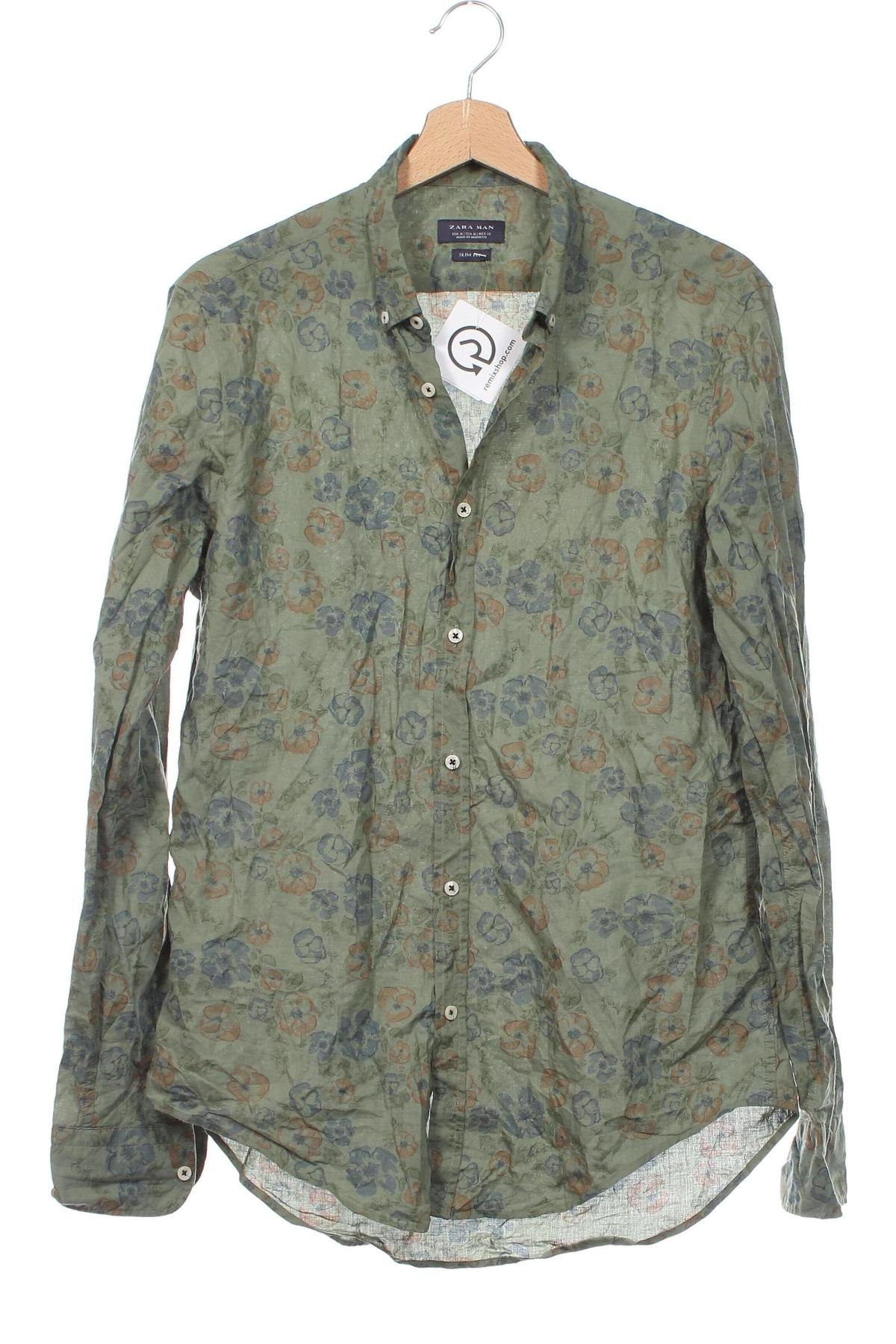 Ανδρικό πουκάμισο Zara, Μέγεθος M, Χρώμα Πολύχρωμο, Τιμή 10,52 €