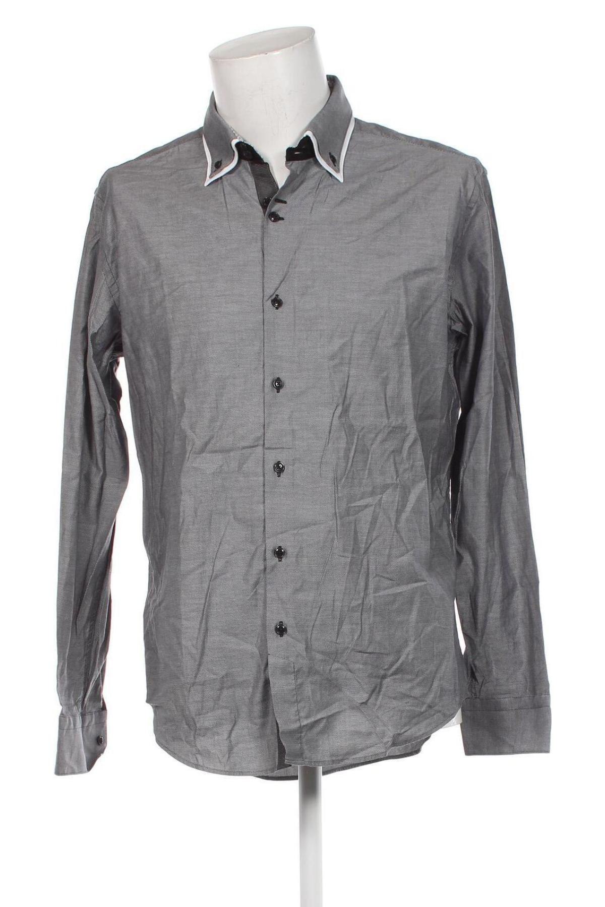 Мъжка риза Zara Man, Размер XL, Цвят Сив, Цена 20,40 лв.