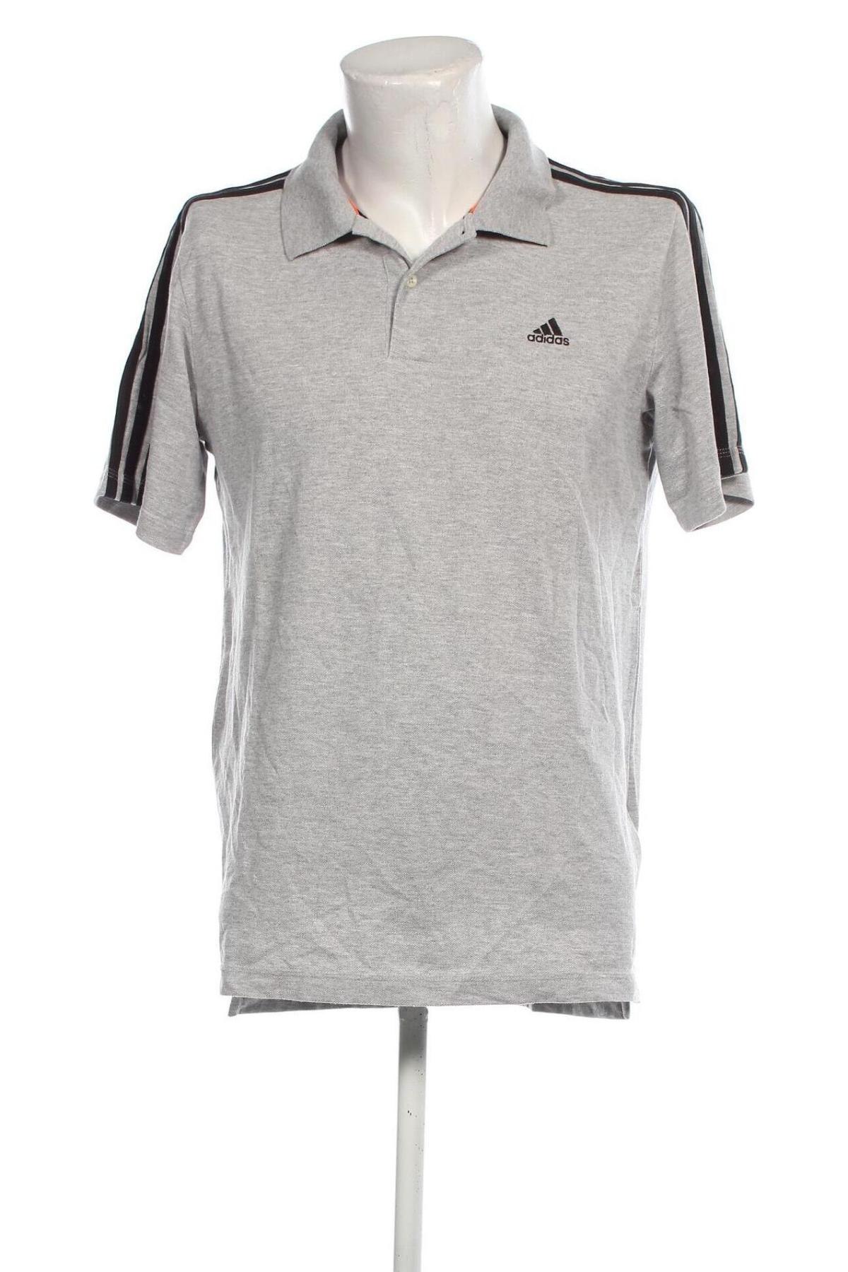 Herren T-Shirt Adidas, Größe L, Farbe Grau, Preis € 18,79