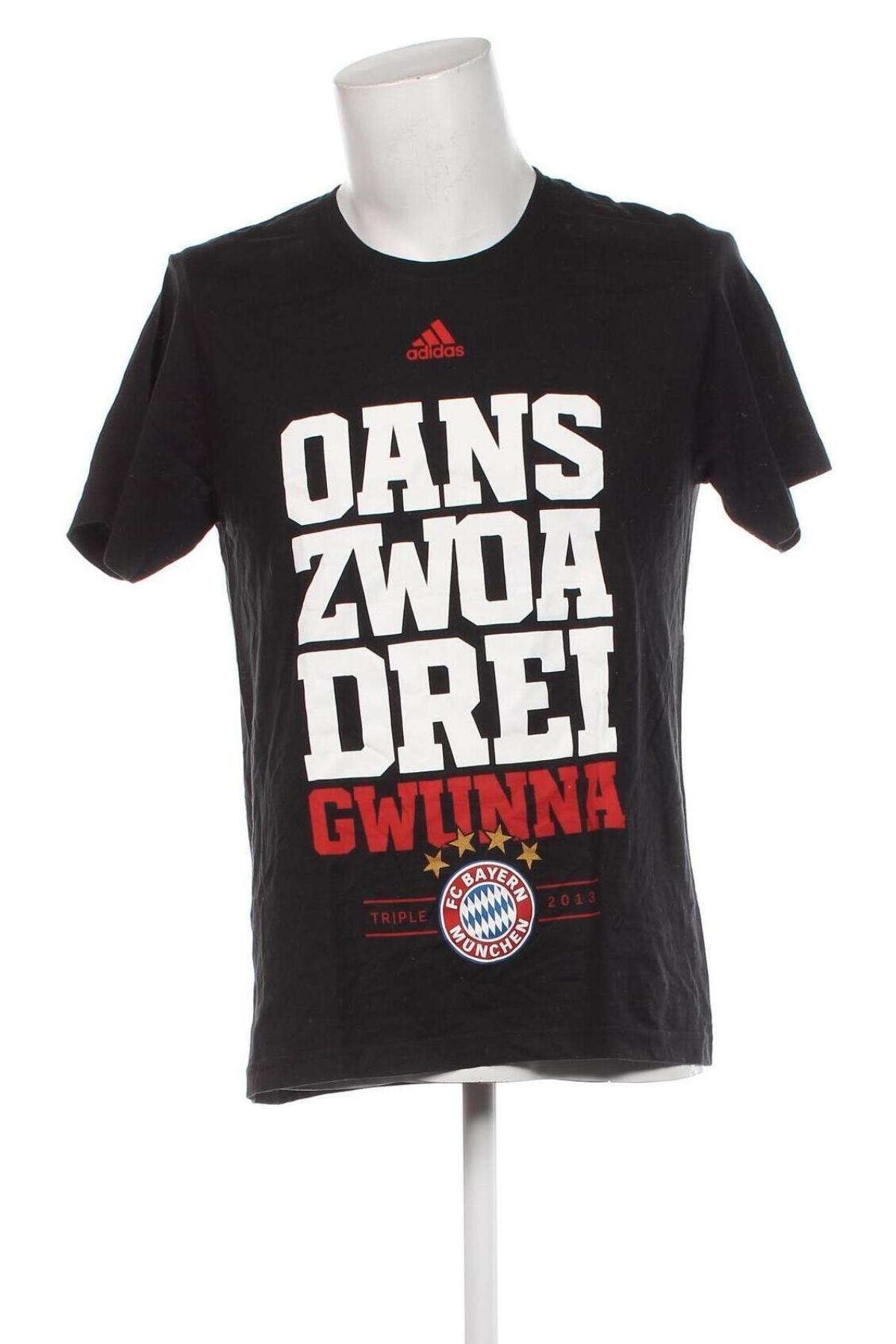 Ανδρικό t-shirt Adidas, Μέγεθος M, Χρώμα Μαύρο, Τιμή 16,70 €