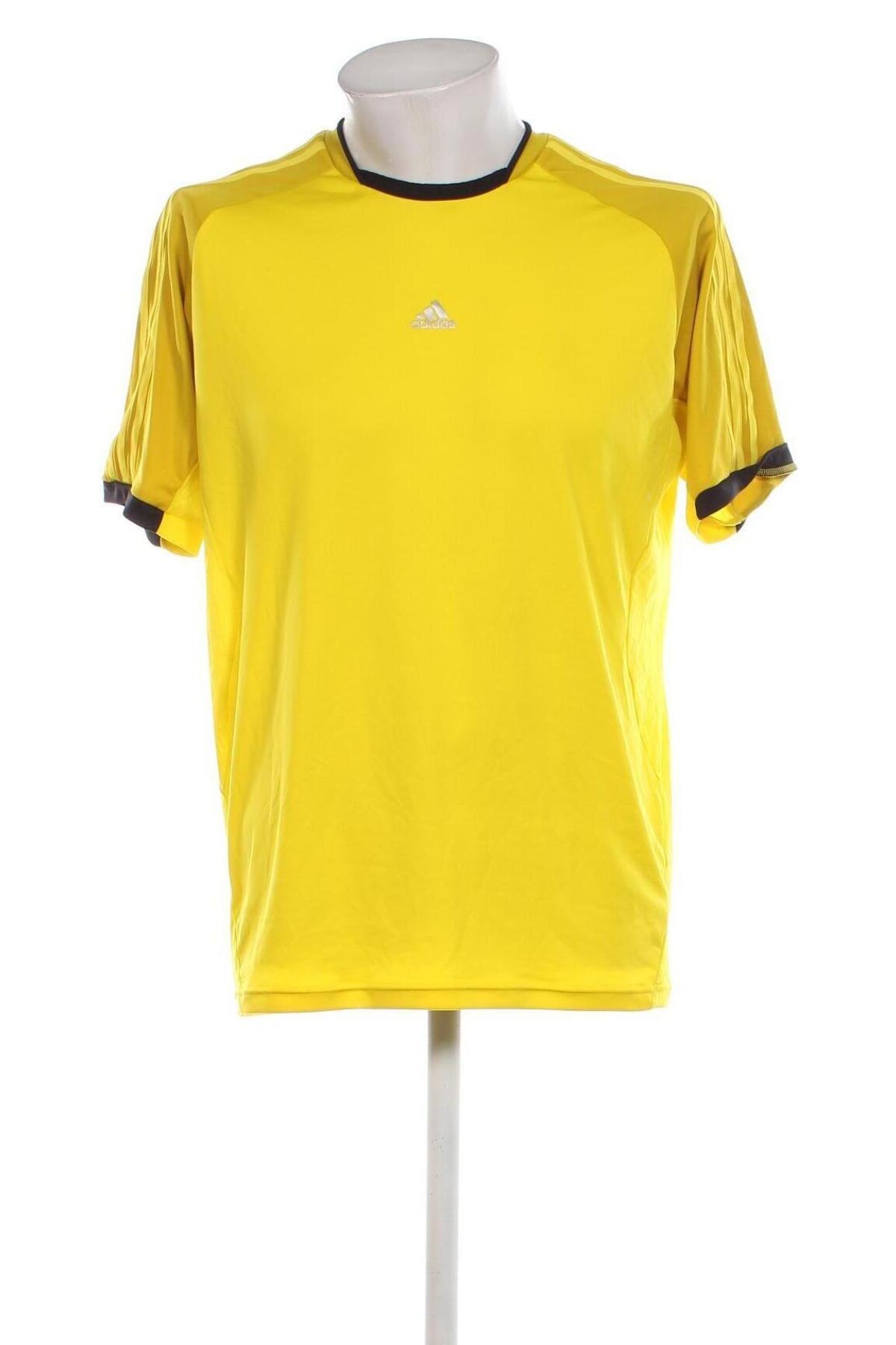 Herren T-Shirt Adidas, Größe L, Farbe Gelb, Preis € 18,79