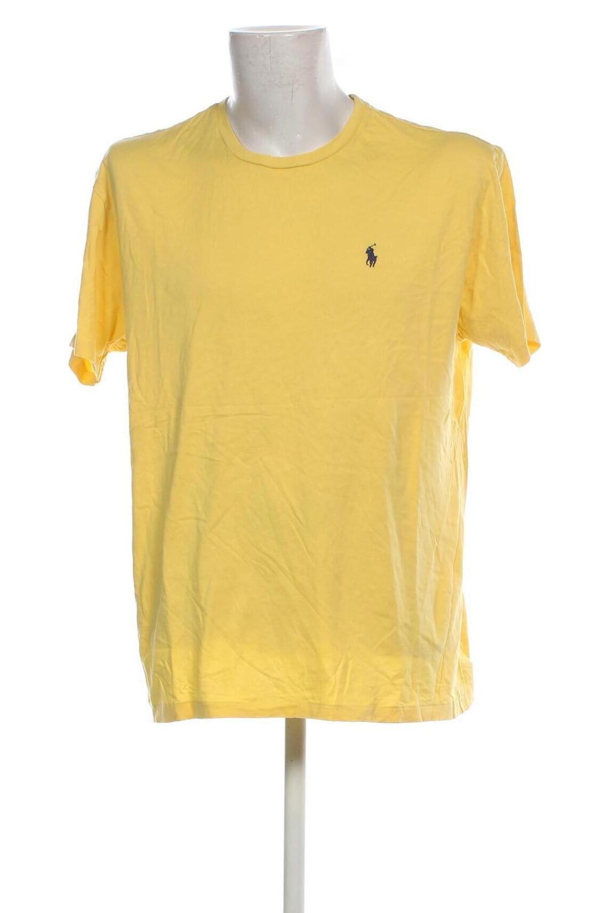 Męski T-shirt Polo By Ralph Lauren, Rozmiar L, Kolor Żółty, Cena 217,50 zł