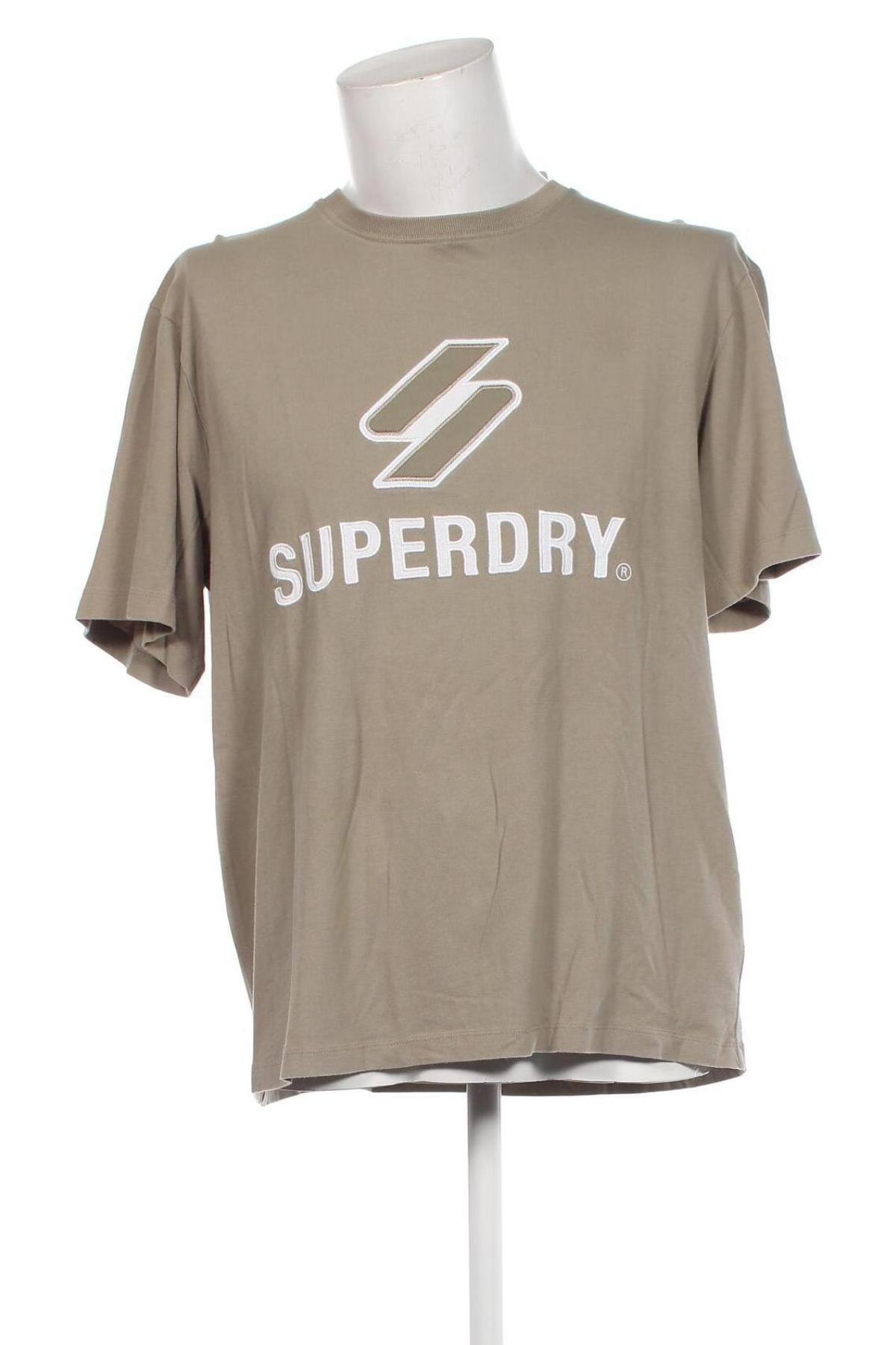 Ανδρικό t-shirt Superdry, Μέγεθος XL, Χρώμα Πράσινο, Τιμή 20,62 €