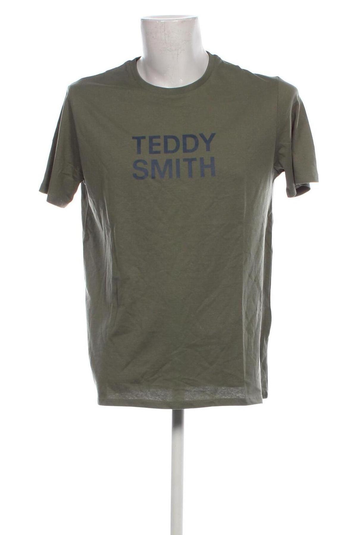 Męski T-shirt Teddy Smith, Rozmiar XL, Kolor Zielony, Cena 82,63 zł