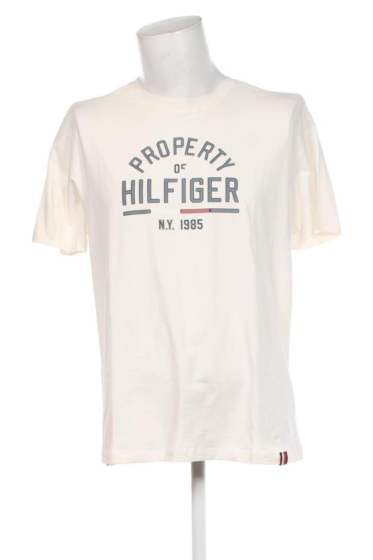 Мъжка тениска Tommy Hilfiger, Размер XL, Цвят Бял, Цена 57,99 лв.