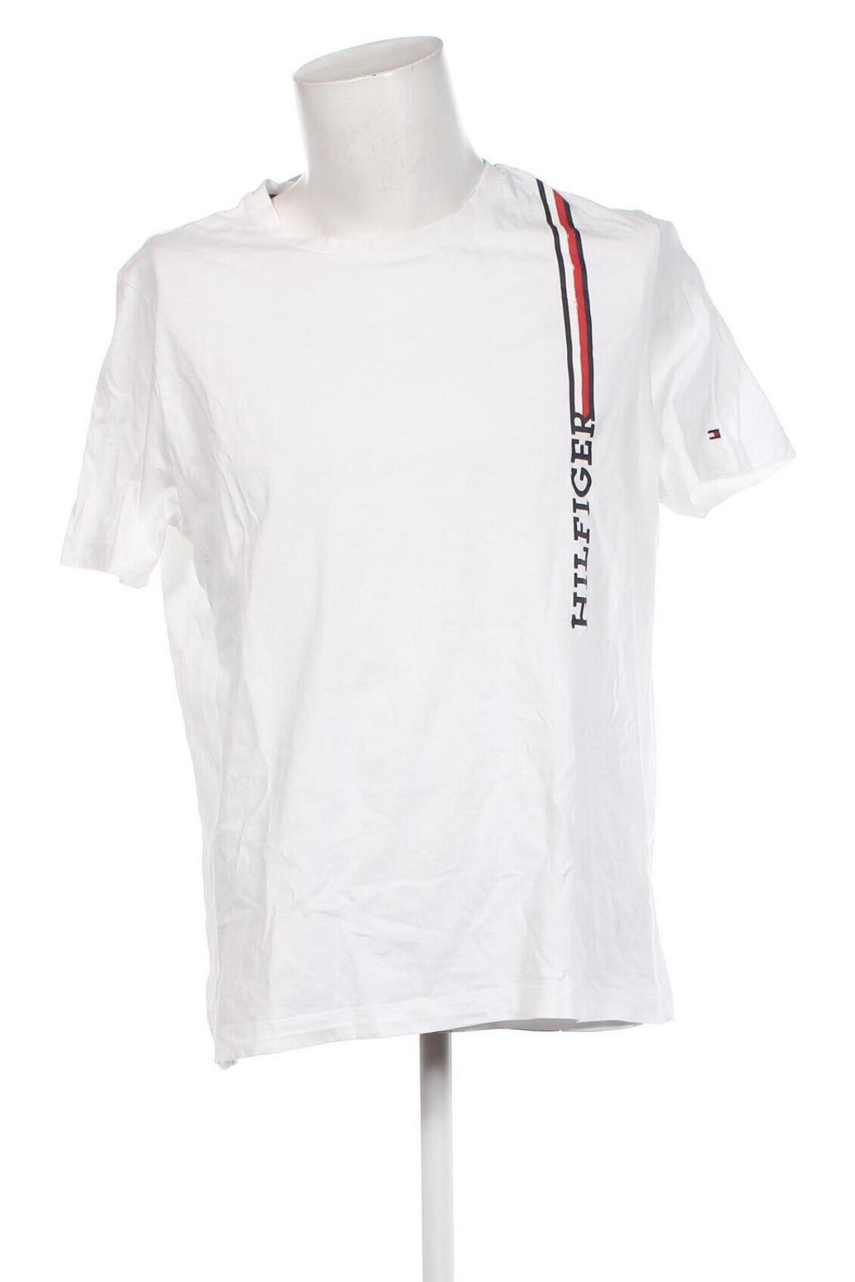 Tricou de bărbați Tommy Hilfiger, Mărime XXL, Culoare Alb, Preț 145,99 Lei