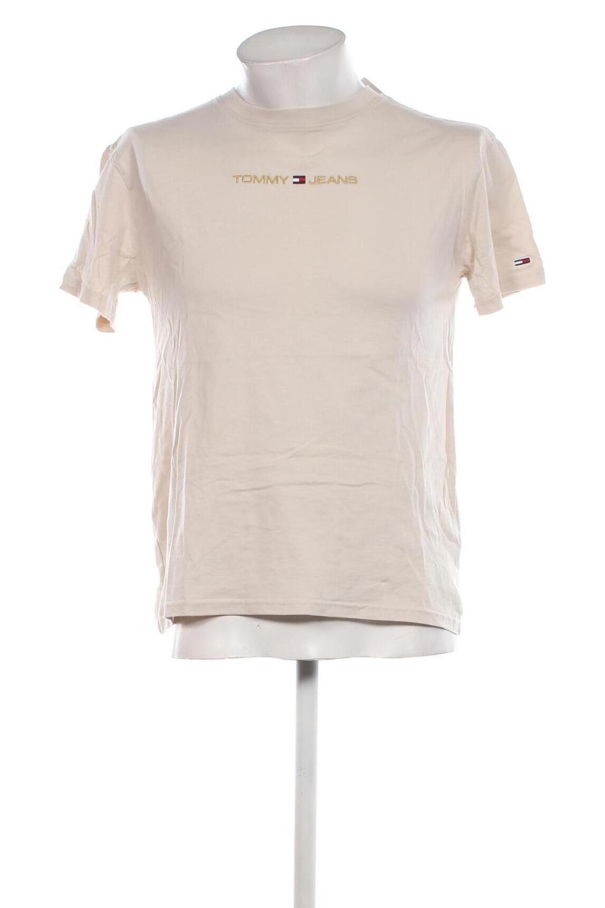 Herren T-Shirt Tommy Jeans, Größe S, Farbe Beige, Preis € 31,49