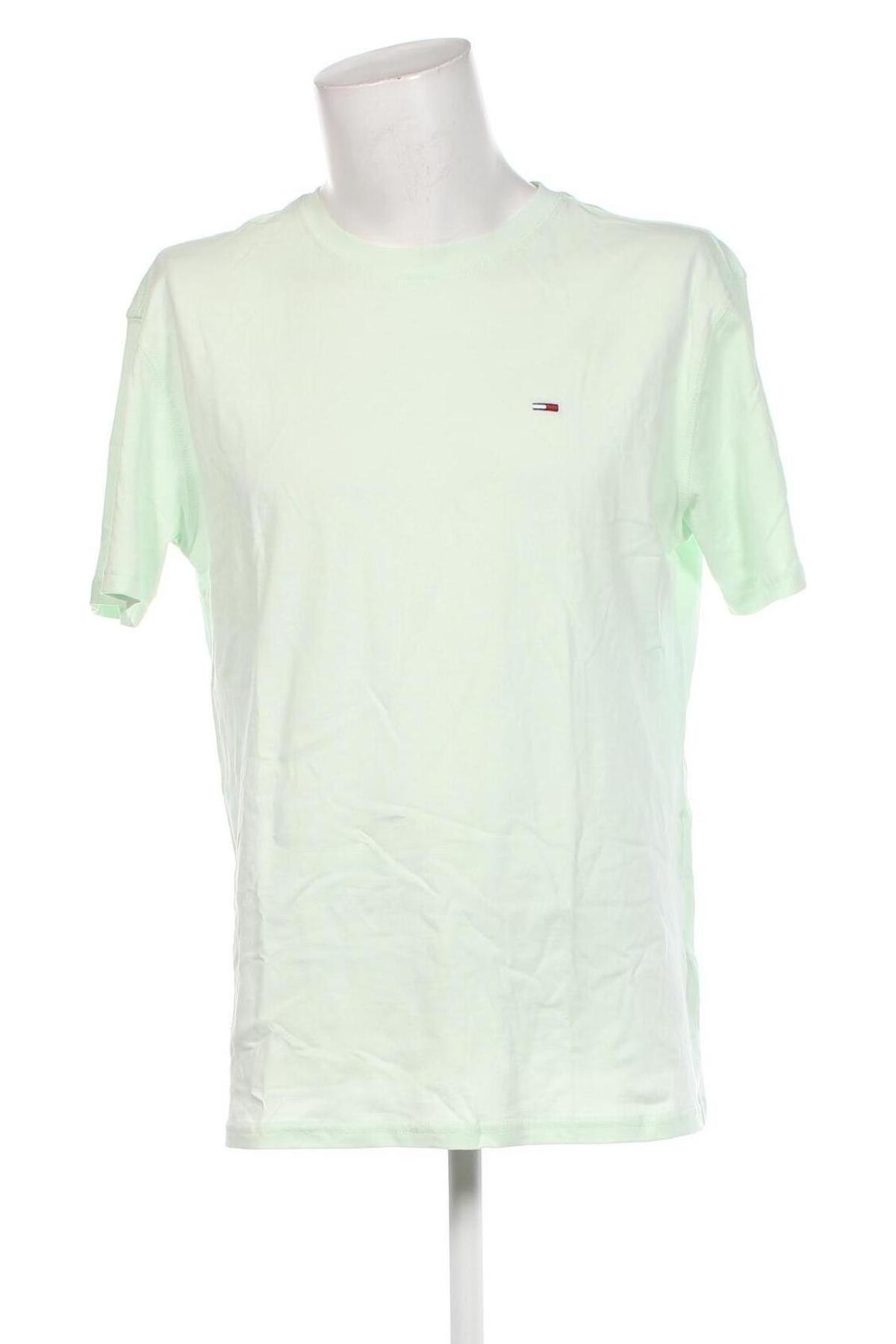 Ανδρικό t-shirt Tommy Jeans, Μέγεθος L, Χρώμα Πράσινο, Τιμή 30,99 €