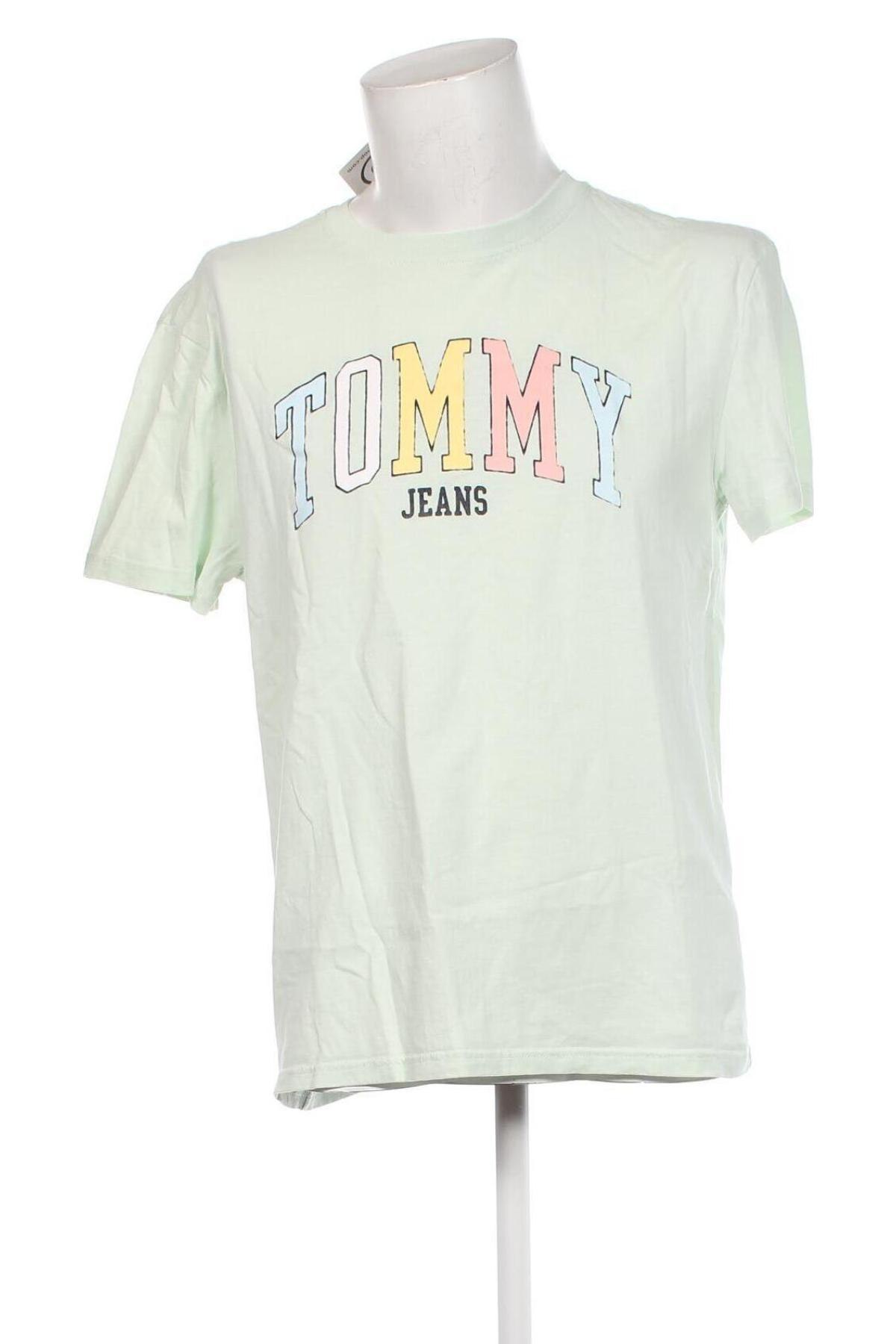 Pánske tričko  Tommy Jeans, Veľkosť L, Farba Zelená, Cena  30,95 €