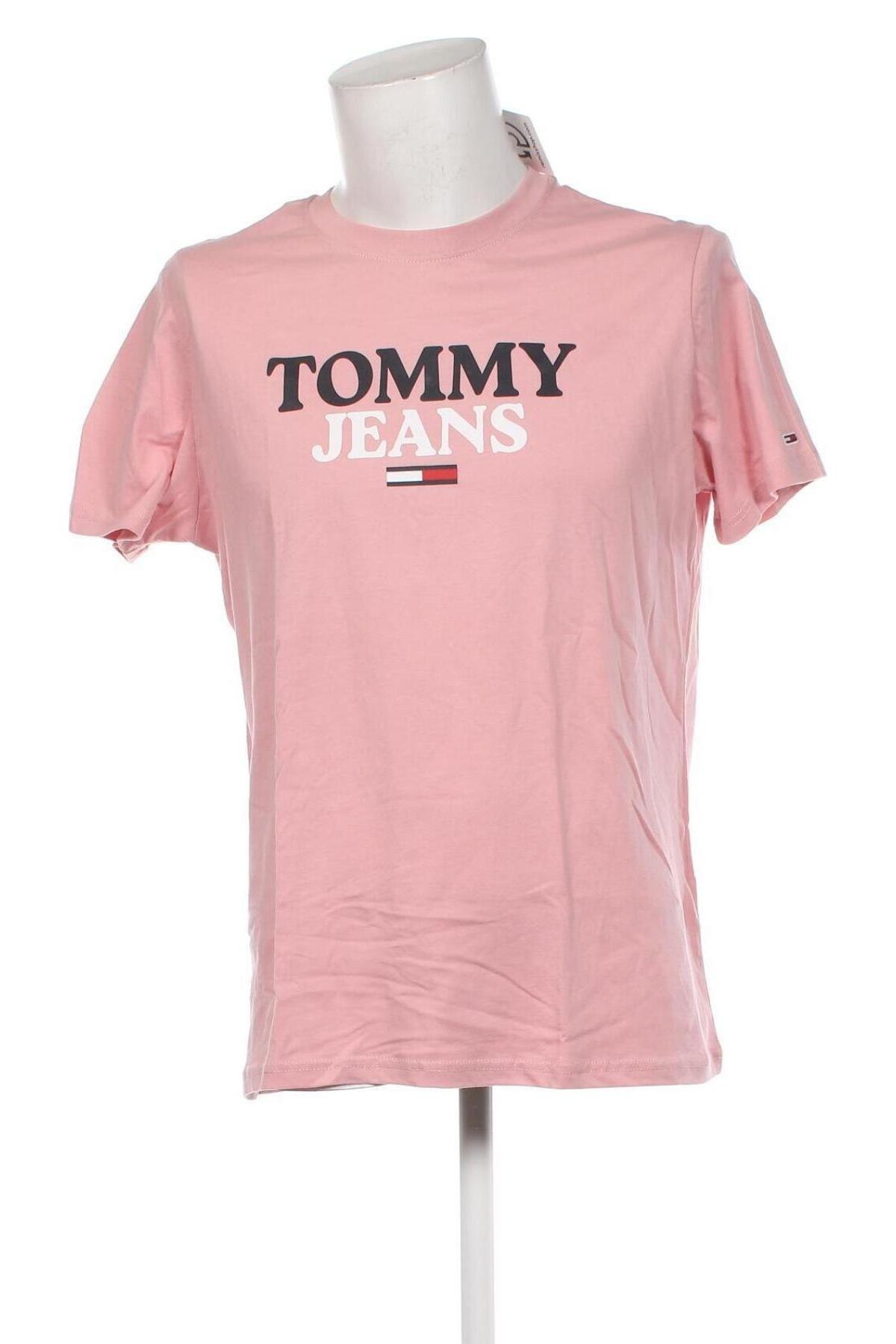 Ανδρικό t-shirt Tommy Jeans, Μέγεθος XL, Χρώμα Ρόζ , Τιμή 42,29 €