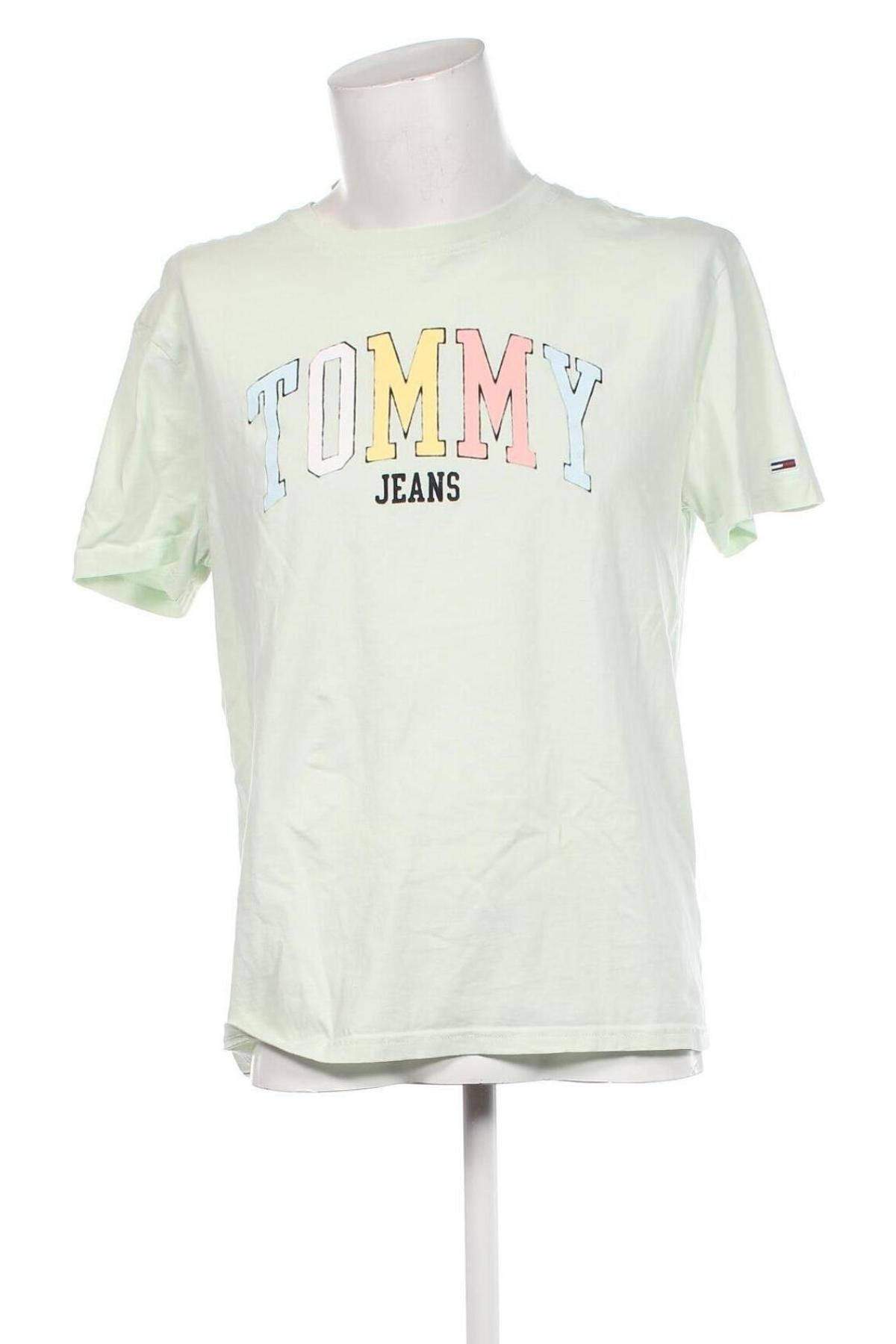 Tricou de bărbați Tommy Jeans, Mărime L, Culoare Verde, Preț 89,99 Lei