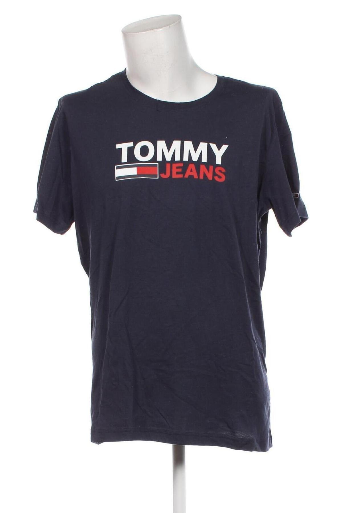 Pánske tričko  Tommy Jeans, Veľkosť XXL, Farba Modrá, Cena  46,75 €