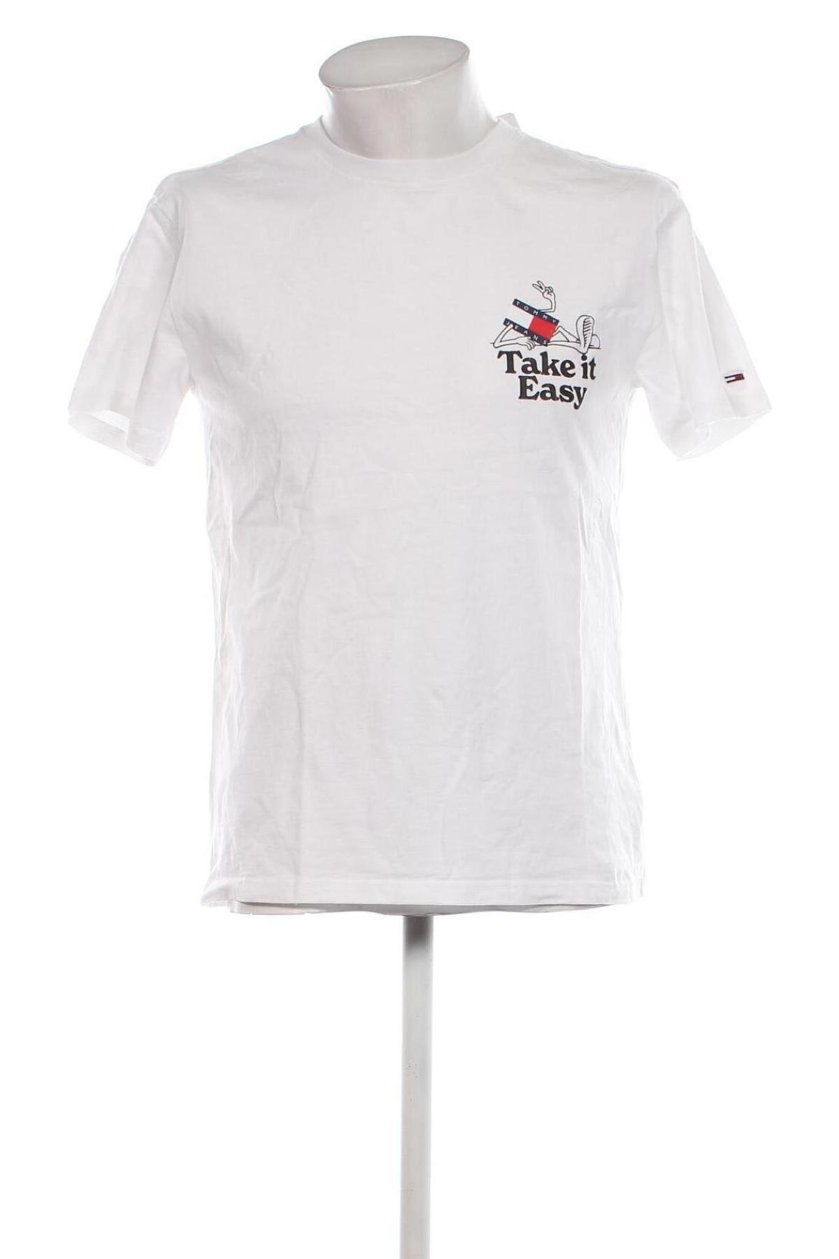 Pánske tričko  Tommy Jeans, Veľkosť M, Farba Biela, Cena  19,95 €