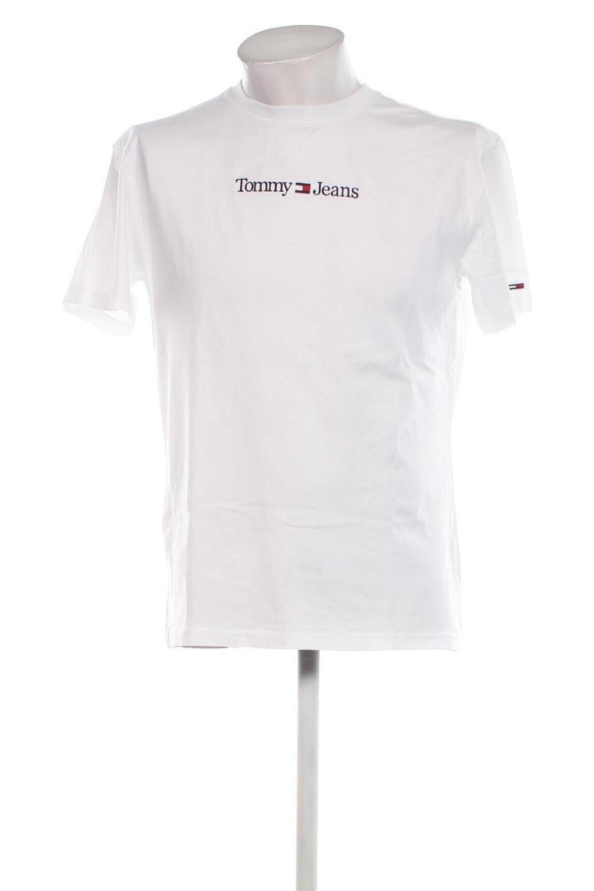 Tricou de bărbați Tommy Jeans, Mărime S, Culoare Alb, Preț 112,99 Lei