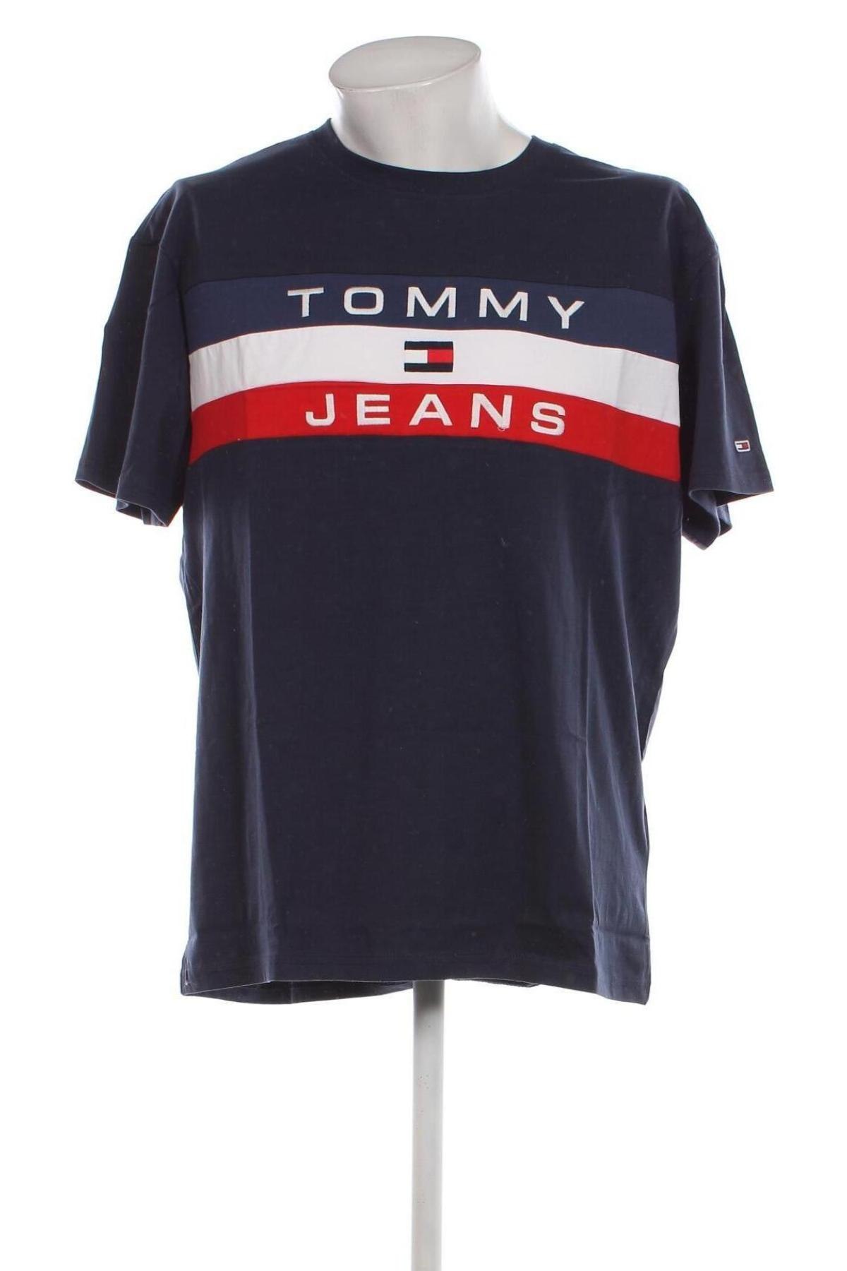 Ανδρικό t-shirt Tommy Jeans, Μέγεθος XL, Χρώμα Μπλέ, Τιμή 33,49 €