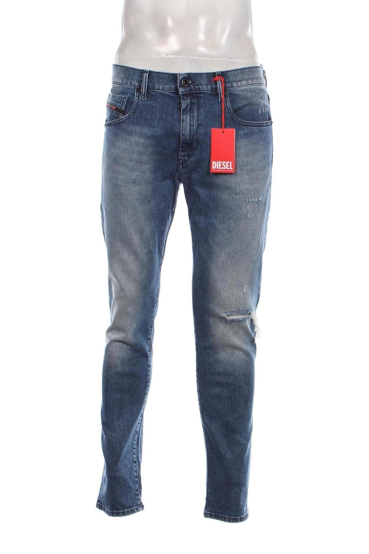 Męskie jeansy Diesel, Rozmiar L, Kolor Niebieski, Cena 467,79 zł