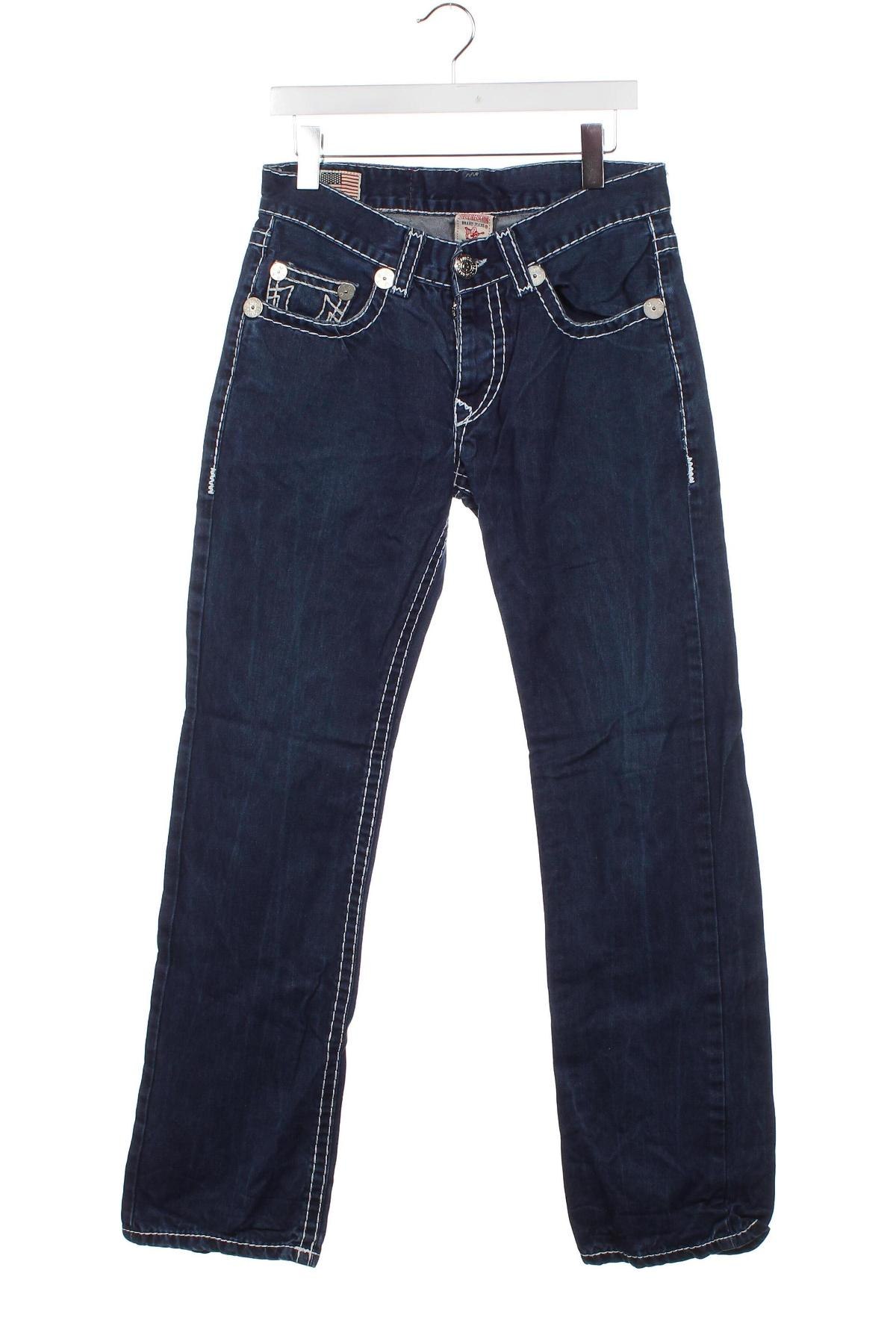 Męskie jeansy True Religion, Rozmiar M, Kolor Niebieski, Cena 239,89 zł