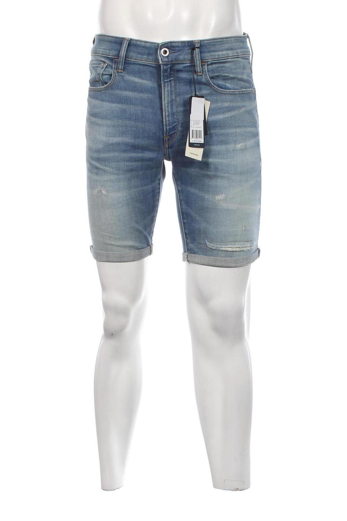 Pantaloni scurți de bărbați G-Star Raw, Mărime M, Culoare Albastru, Preț 480,26 Lei
