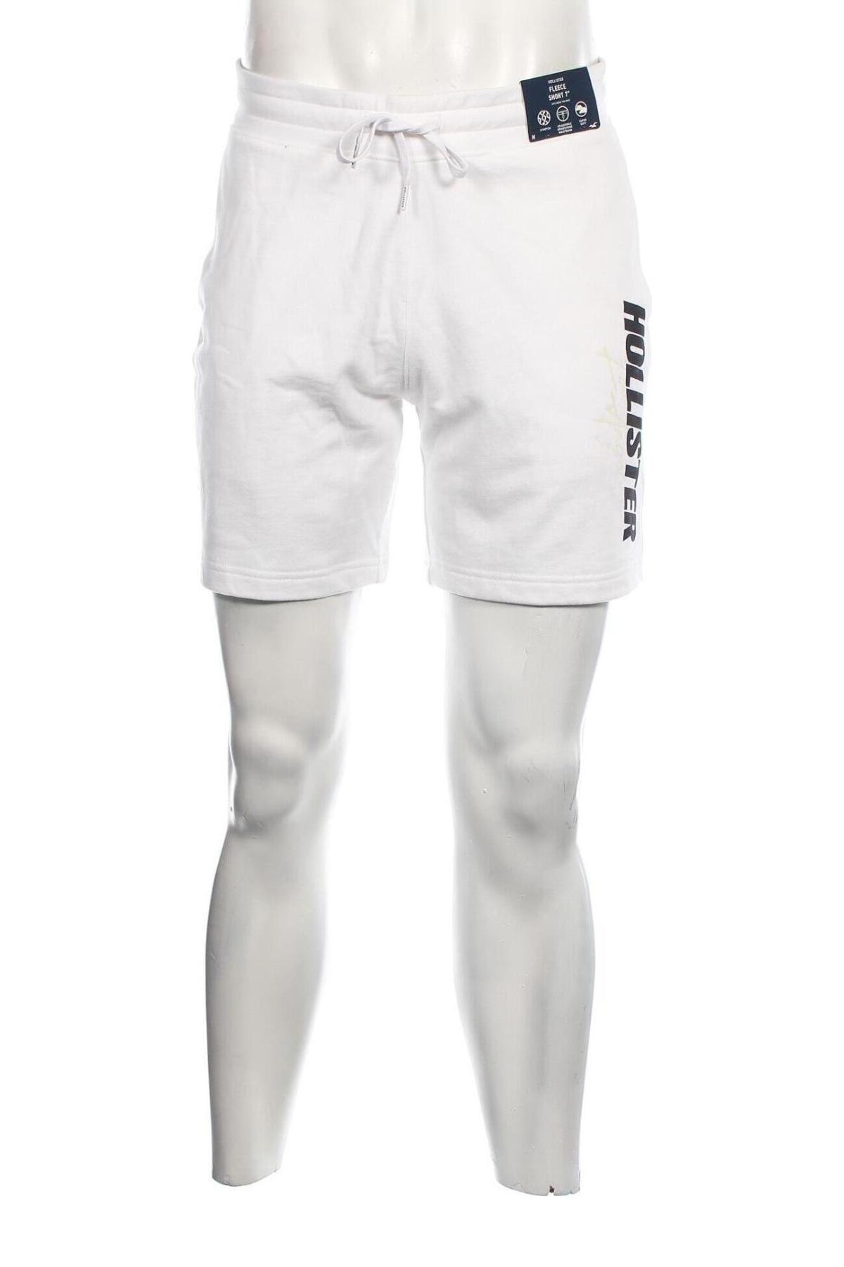 Мъжки къс панталон Hollister, Размер M, Цвят Бял, Цена 22,40 лв.